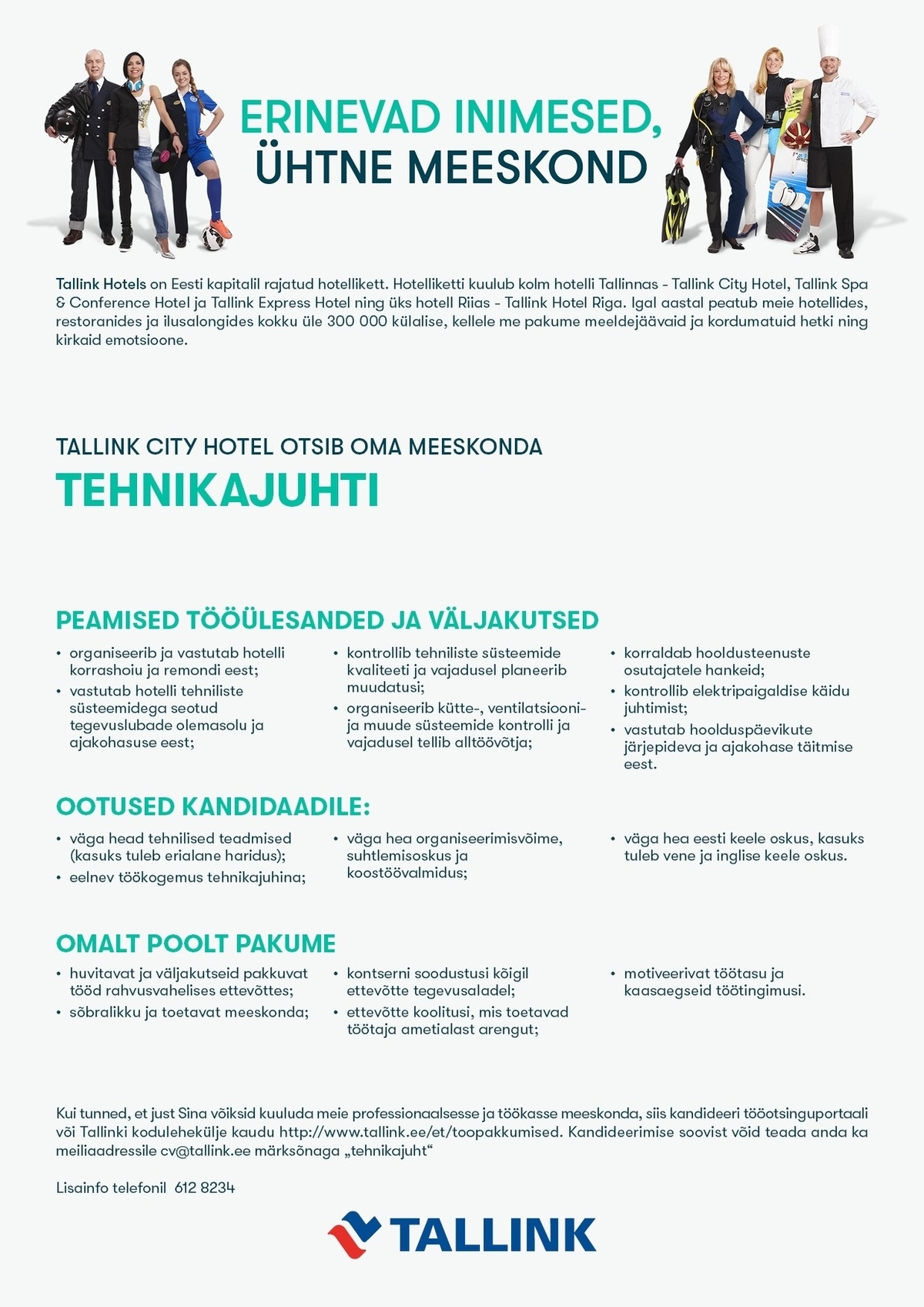 Tallink Grupp AS Tehnikajuht (Tallink Hotels)