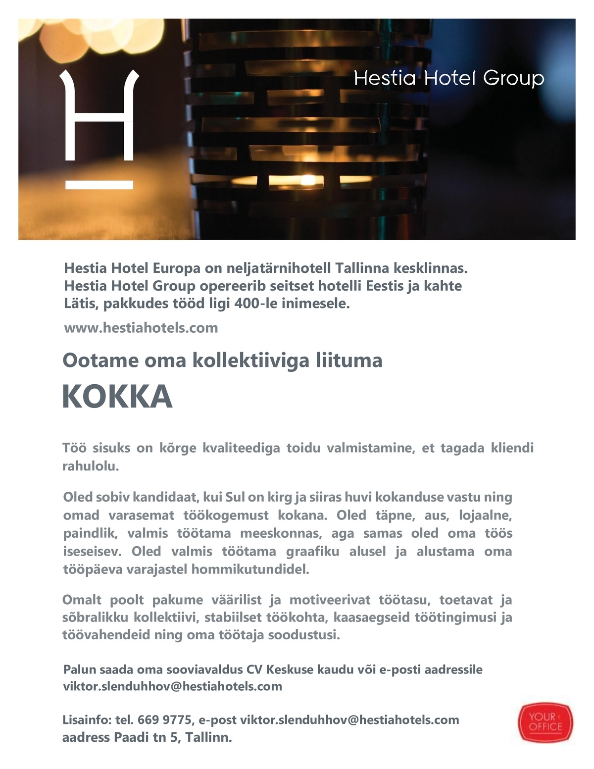 Hestia Hotel Europa Kokk (Hestia Hotel Europa)