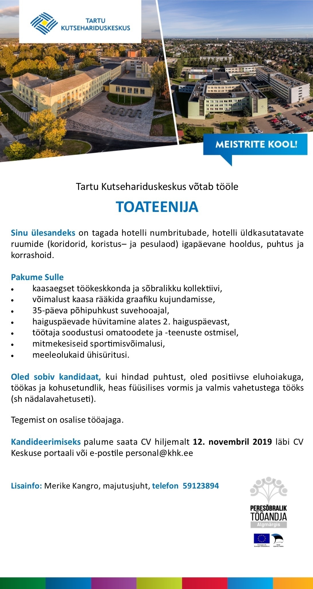 Tartu Kutsehariduskeskus Toateenija
