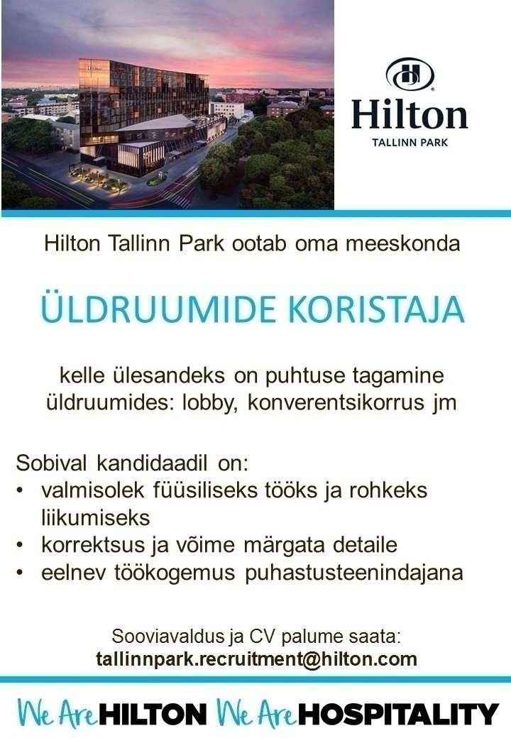 Hilton Tallinn Park Üldruumide koristaja (Hilton Tallinn Park)