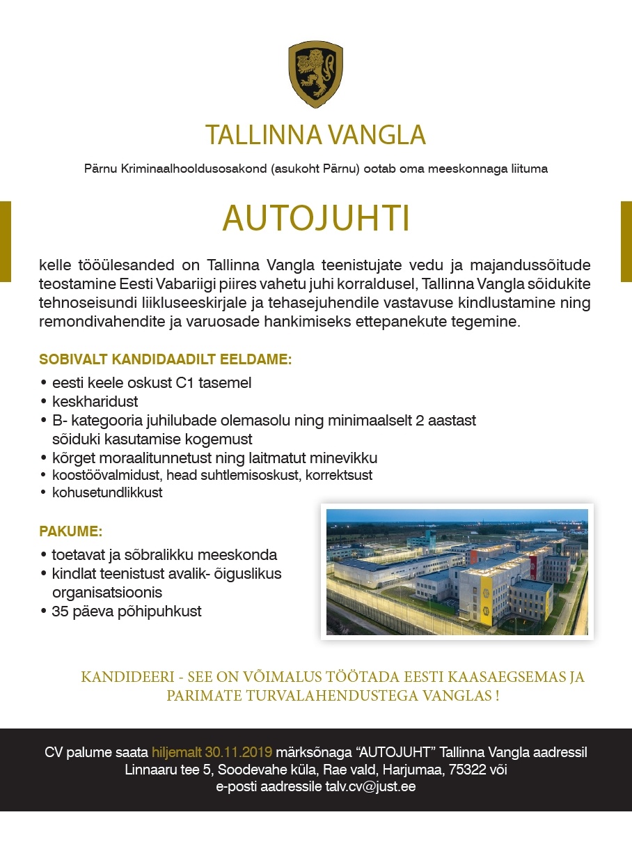 Tallinna Vangla Autojuht (Pärnu) 