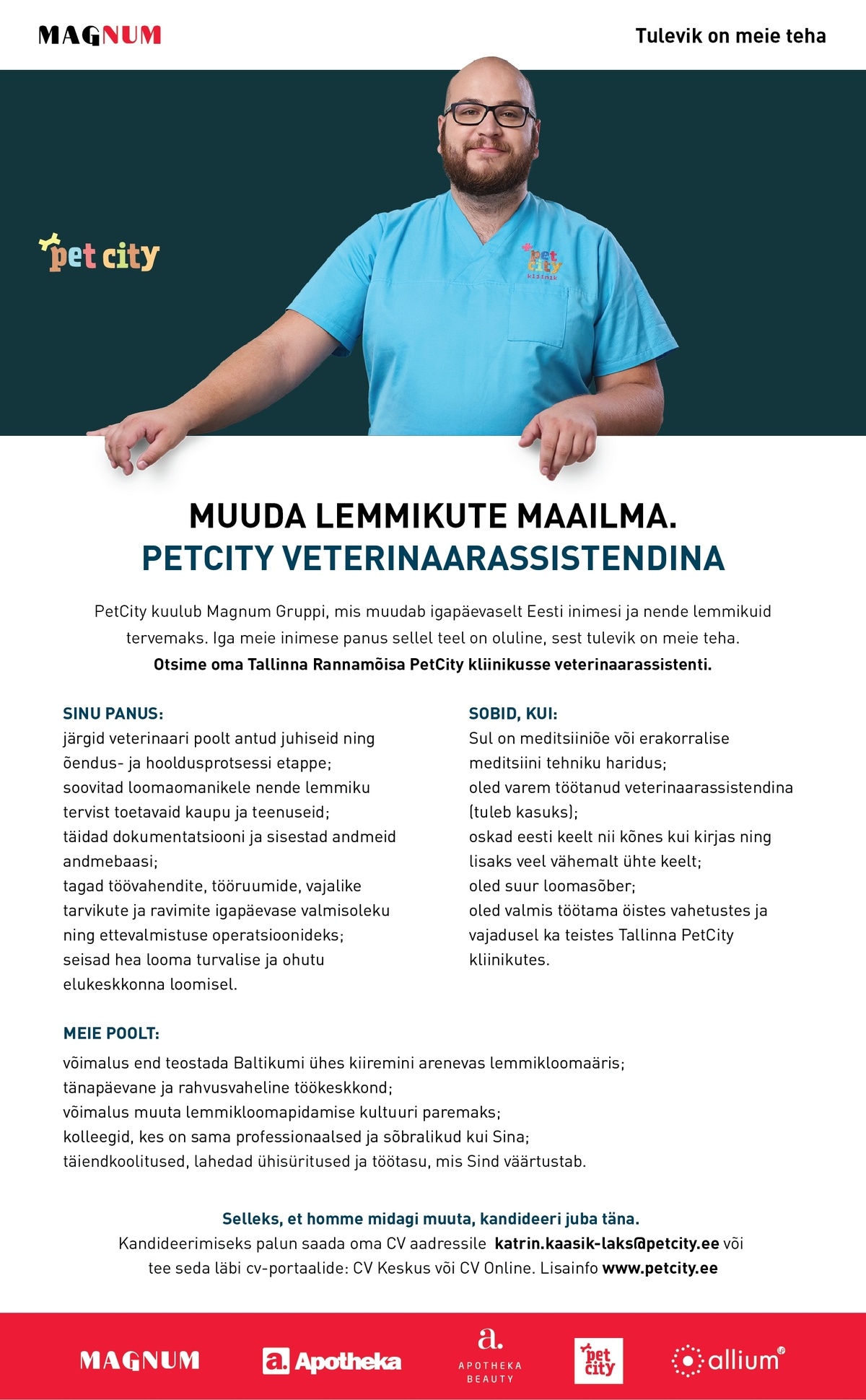 Eesti Veterinaaria Kliinikum OÜ Veterinaarassistent