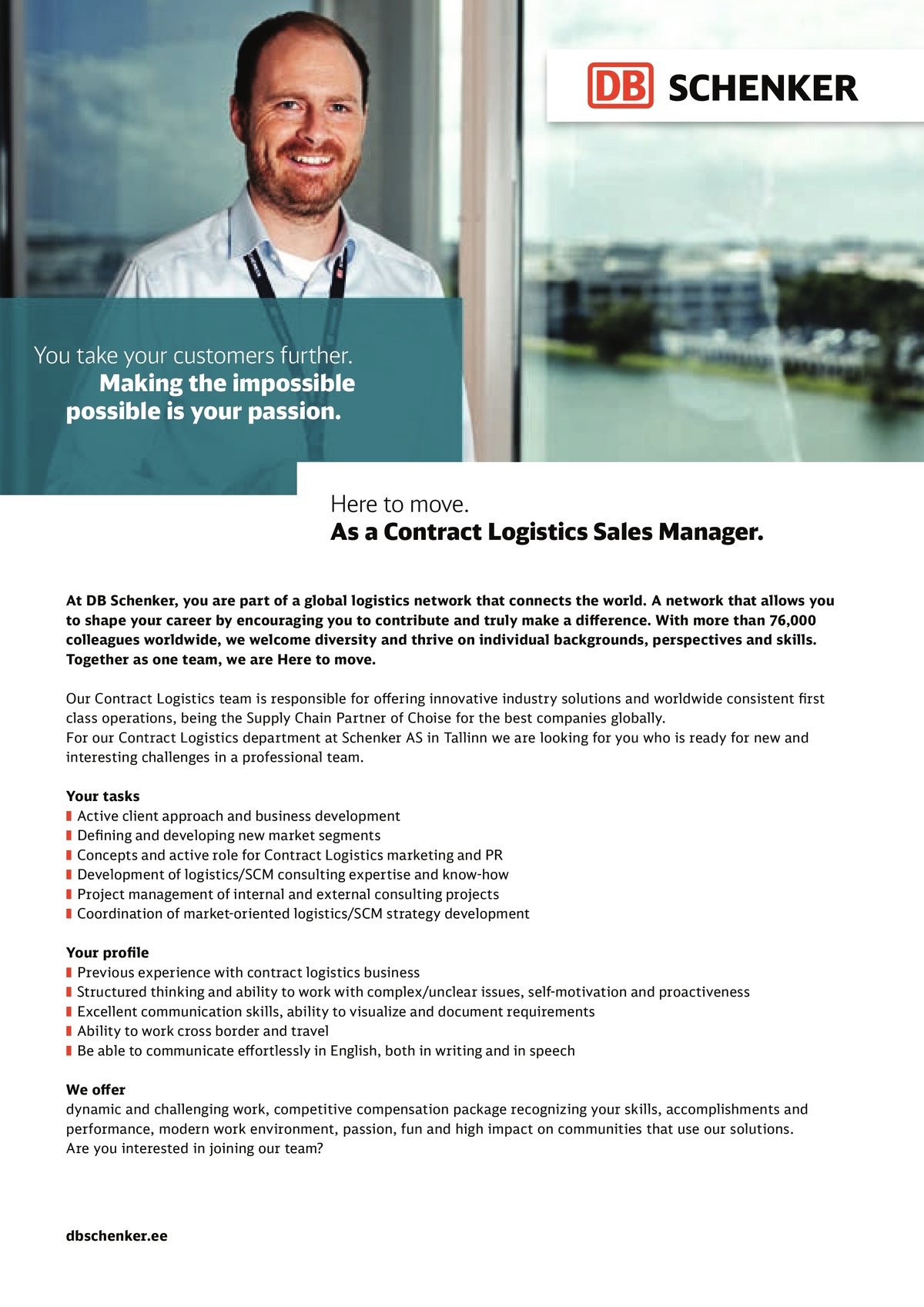 Schenker AS Contract Logistics Sales Manager