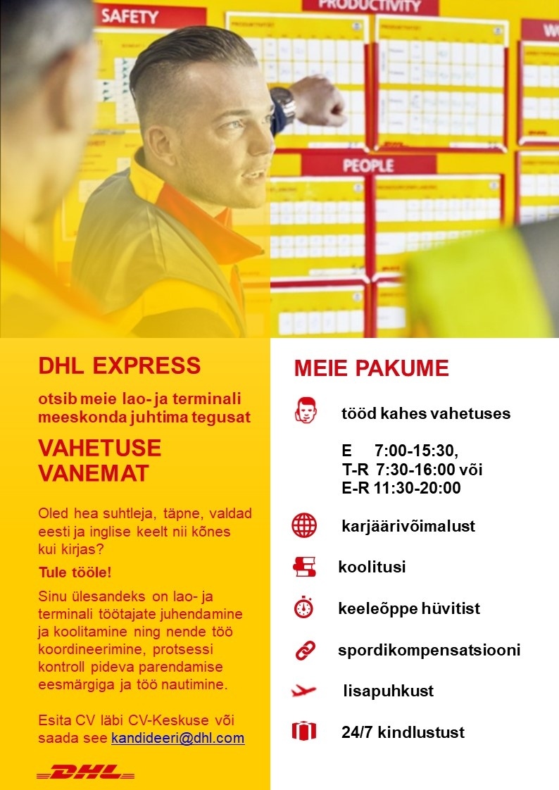 DHL Express Estonia AS Vahetusevanem