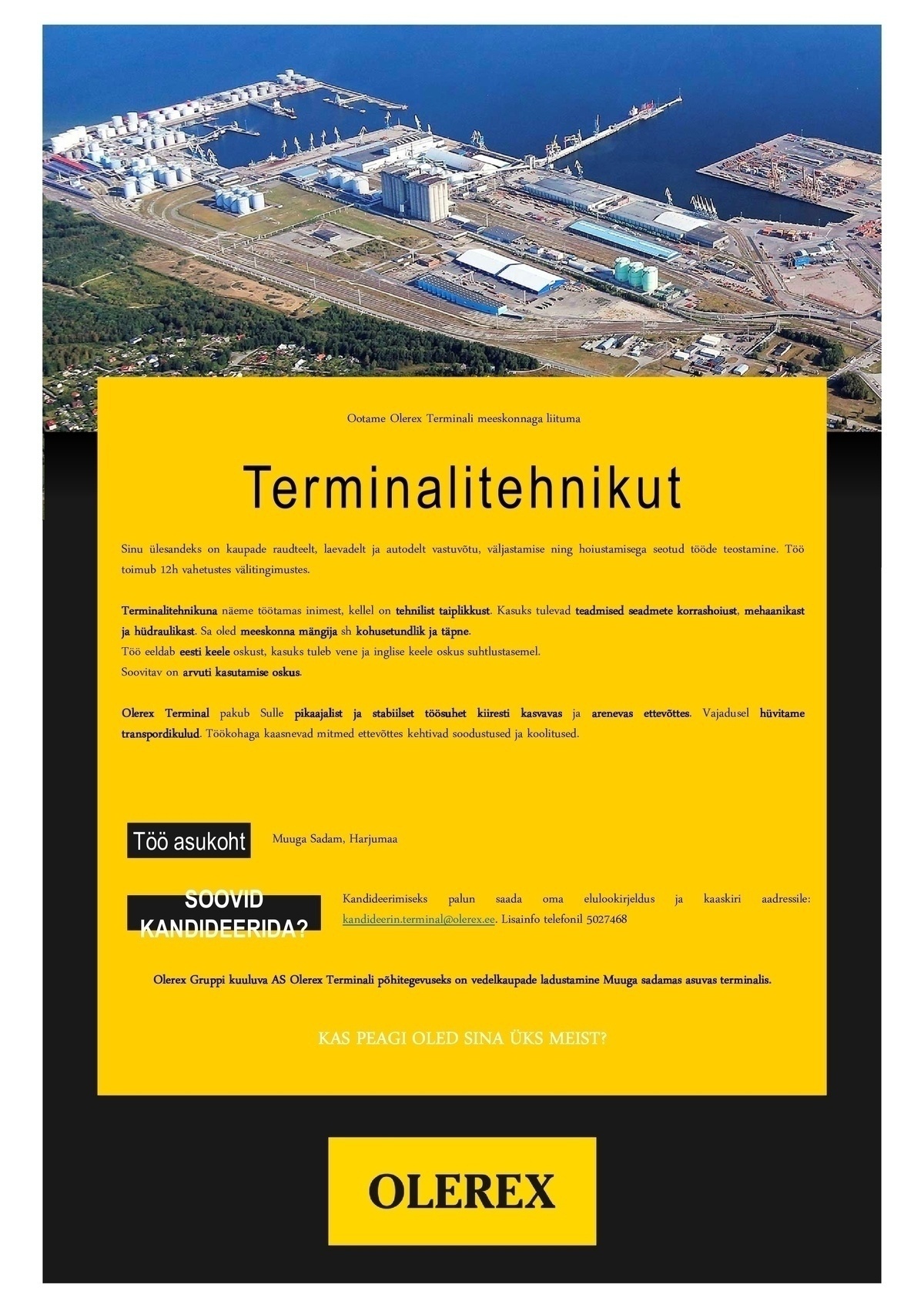 Olerex Terminal AS Terminalitehnik