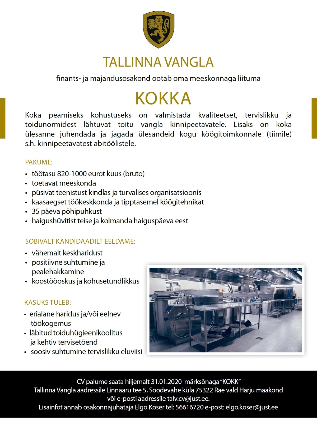 Tallinna Vangla Kokk