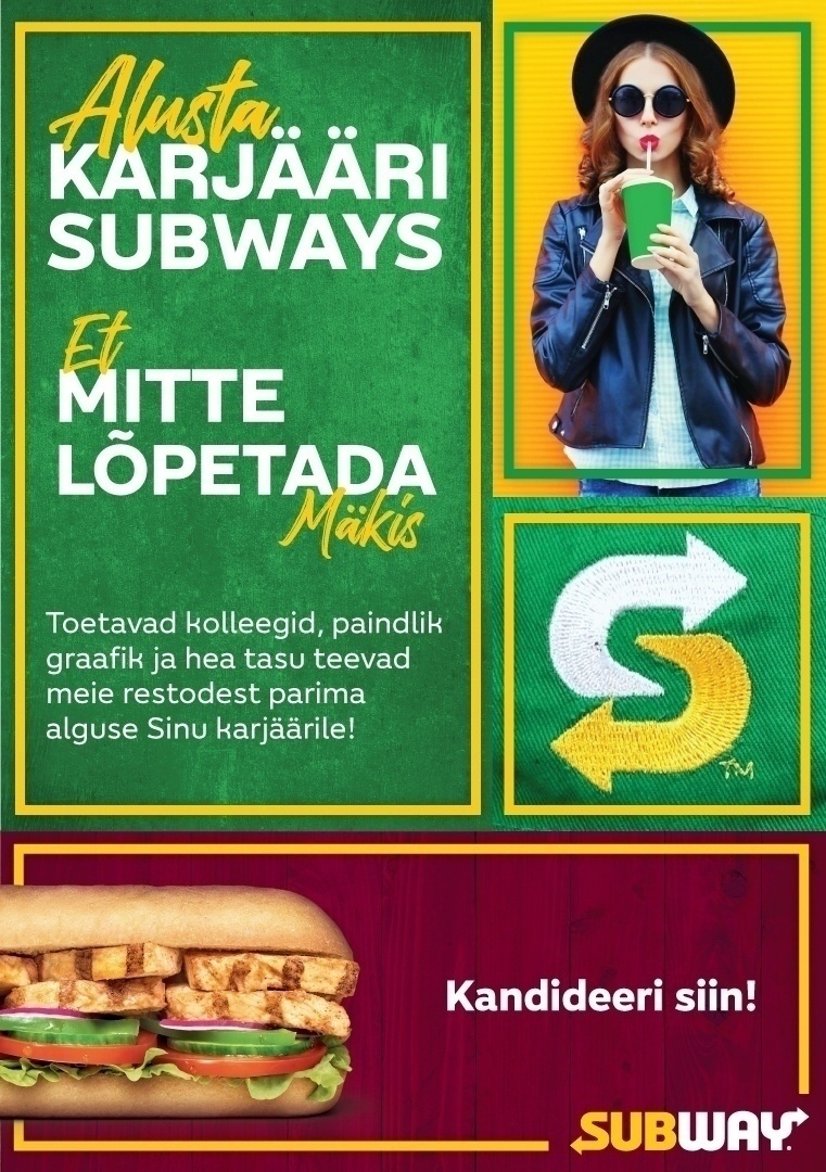 Footlong OÜ Klienditeenindaja -Estonia pst. Subway