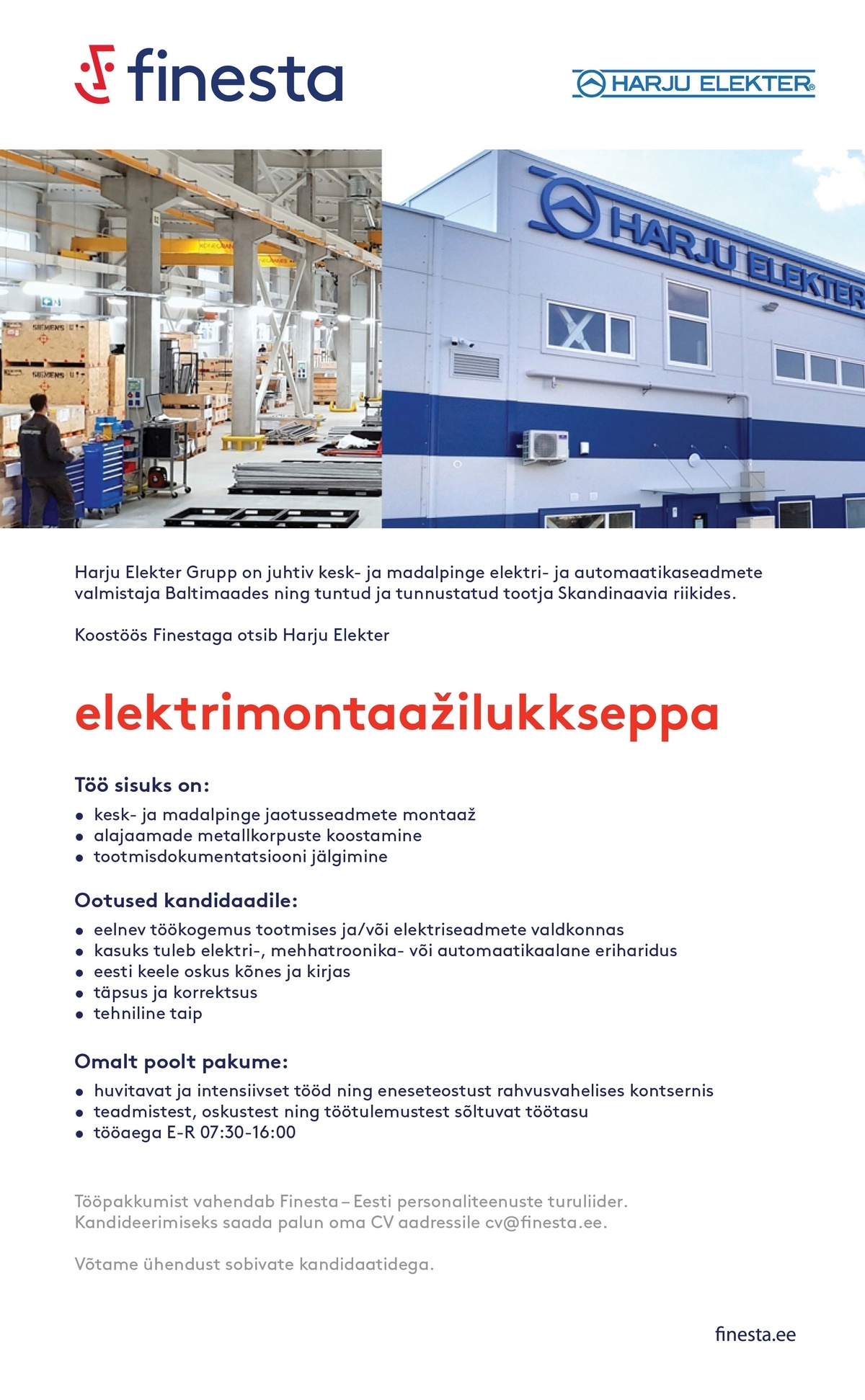 Finesta Baltic OÜ Elektrimontaažilukksepp 