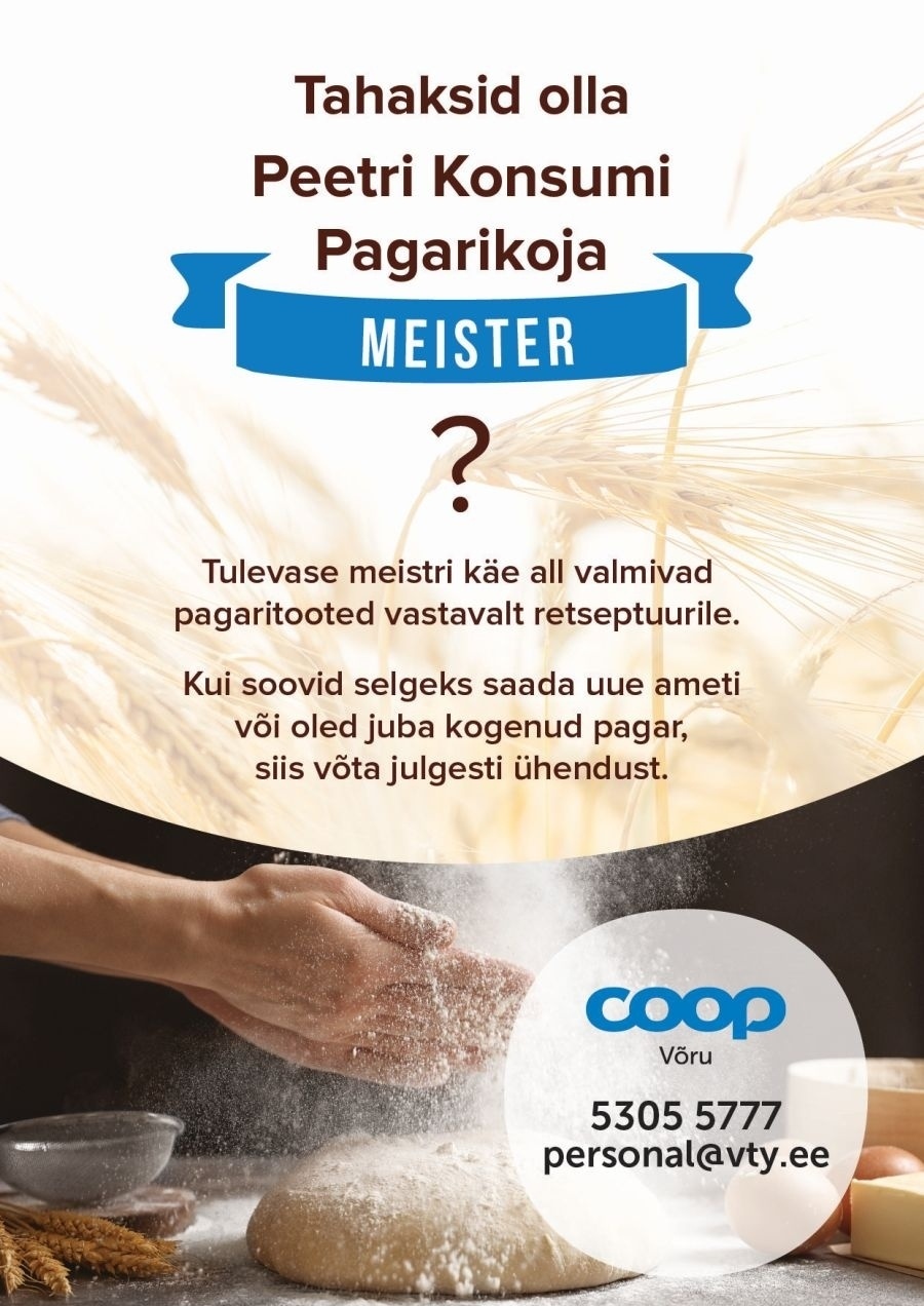 Coop Eesti Keskühistu PAGAR-TEENINDAJA