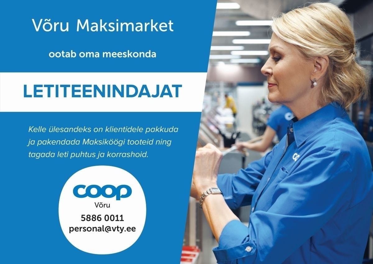 Coop Eesti Keskühistu LETITEENINDAJA (Võru Maksimarket)