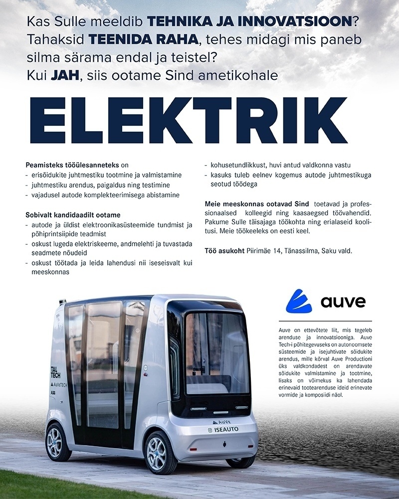 Auve Production OÜ Elektrik
