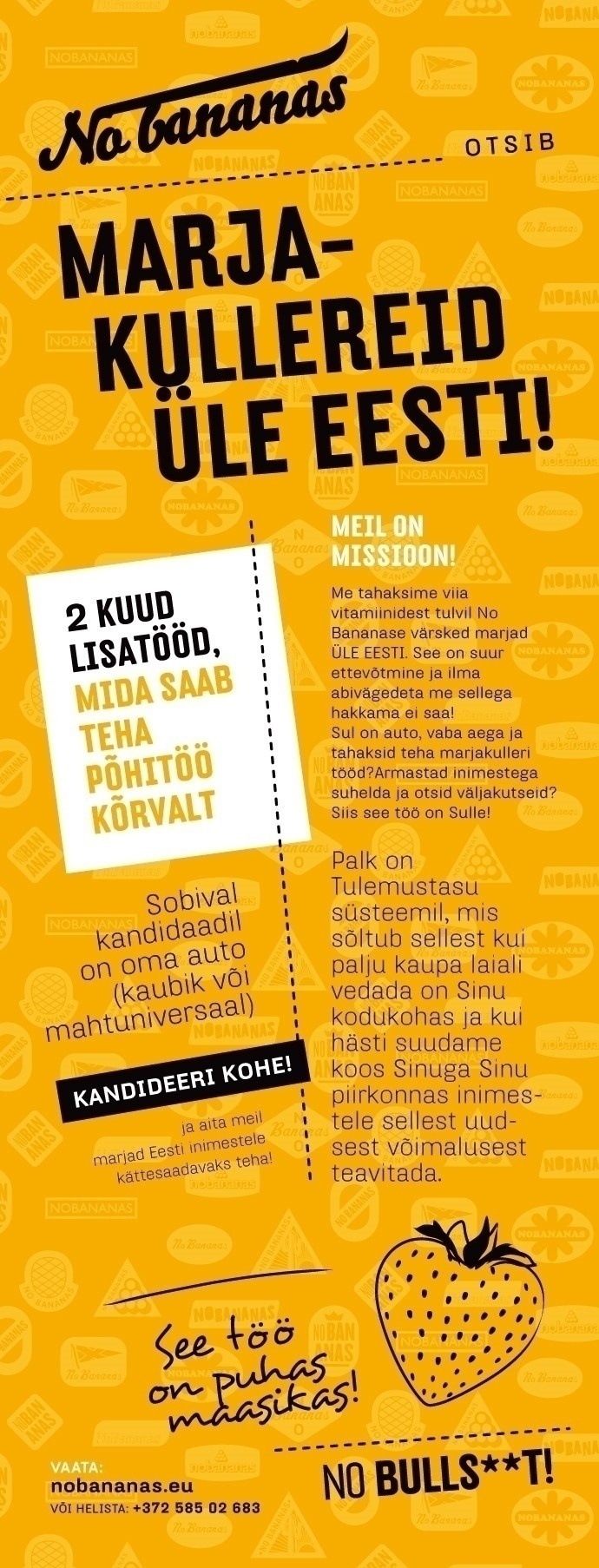 No Bananas / Get Fresh Estonia OÜ Marjakuller Sauel