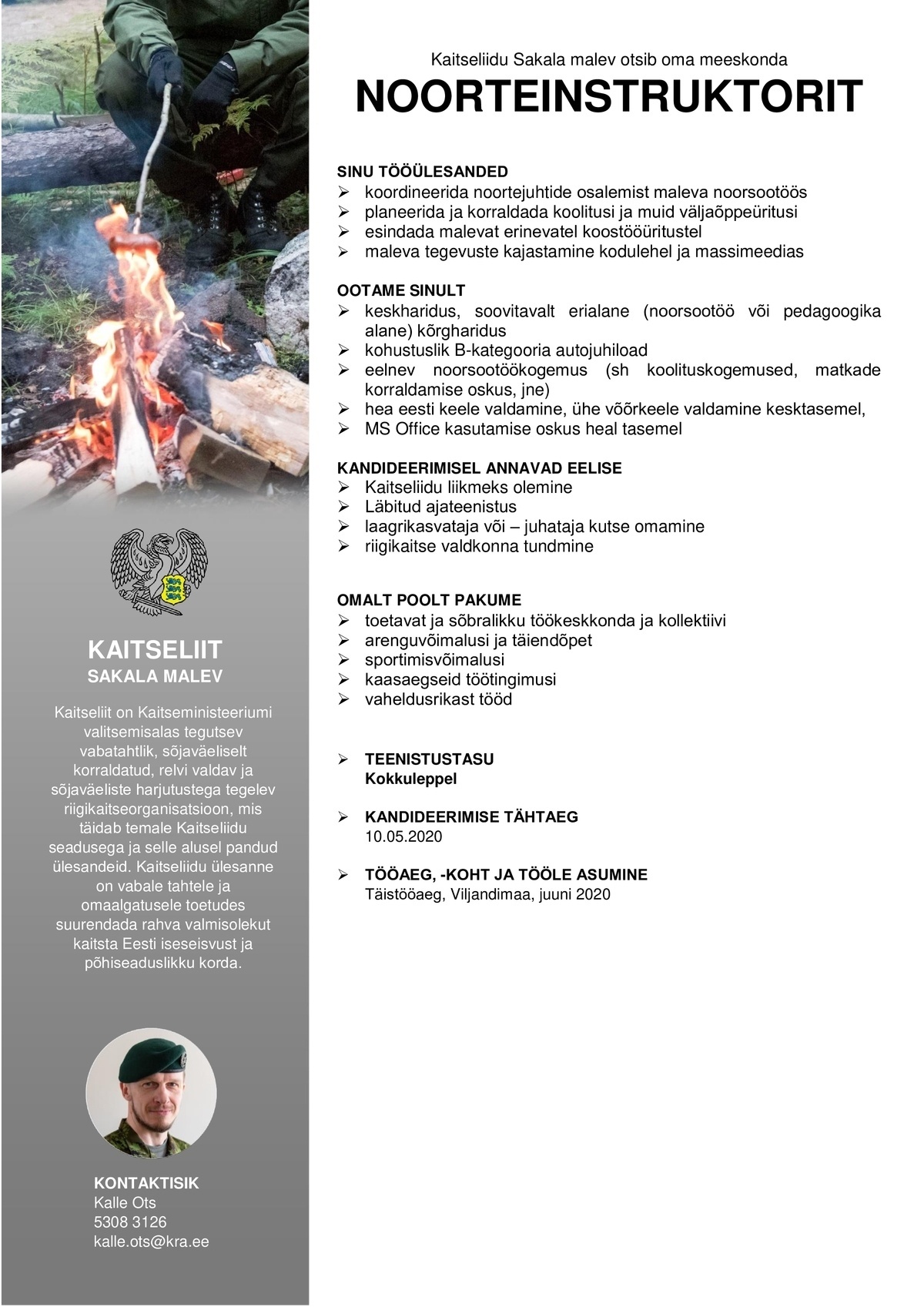 Kaitseliit NOORTEINSTRUKTOR