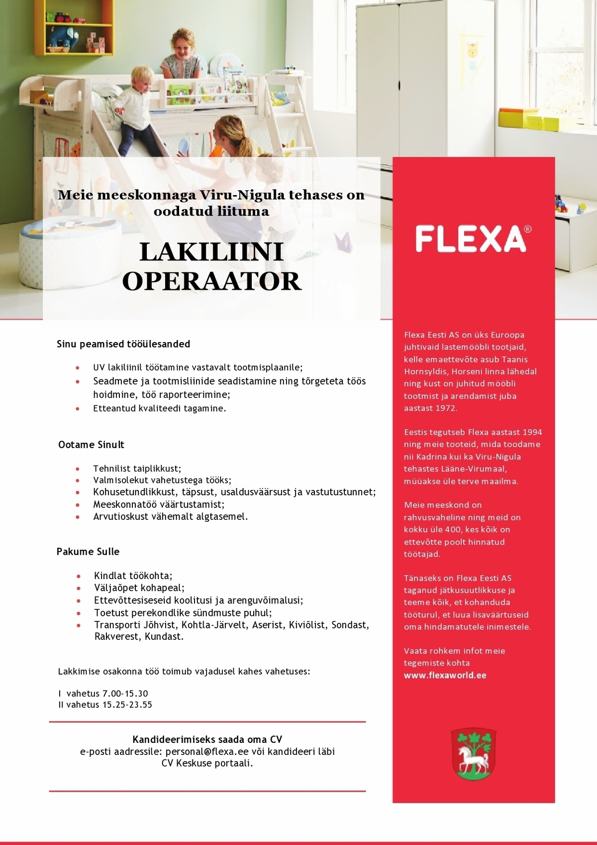 Flexa Eesti AS Lakiliini operaator