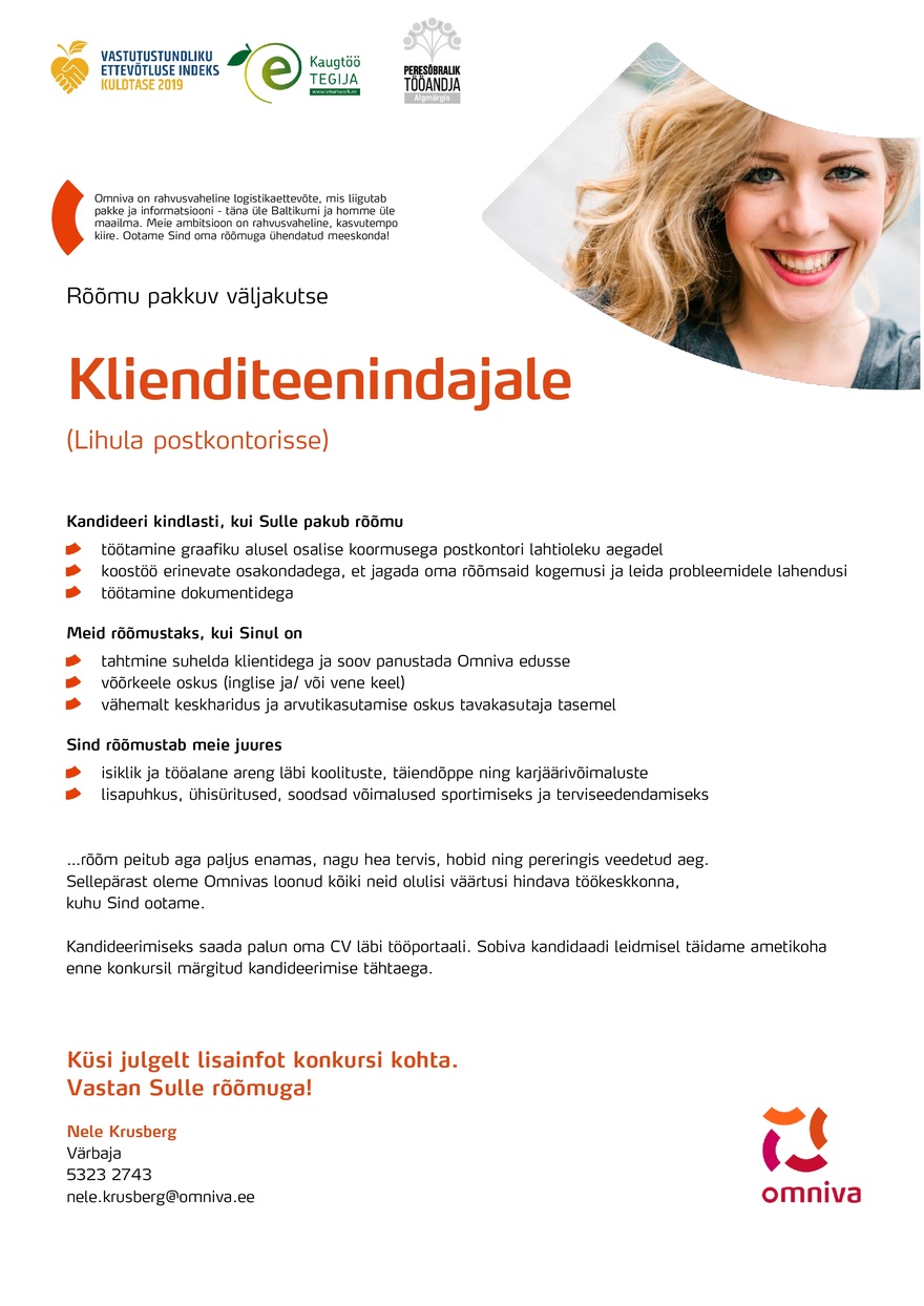 Omniva Klienditeenindaja (Lihula postkontor)