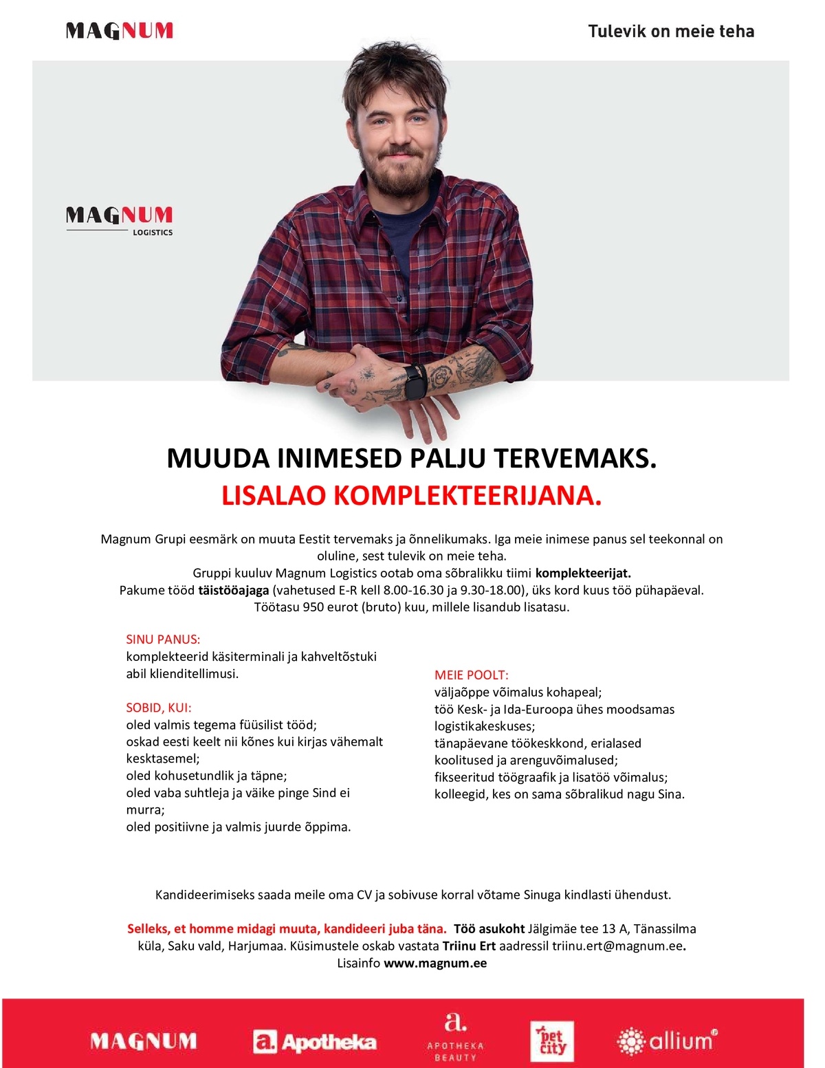 Magnum Logistics  Lisalao komplekteerija