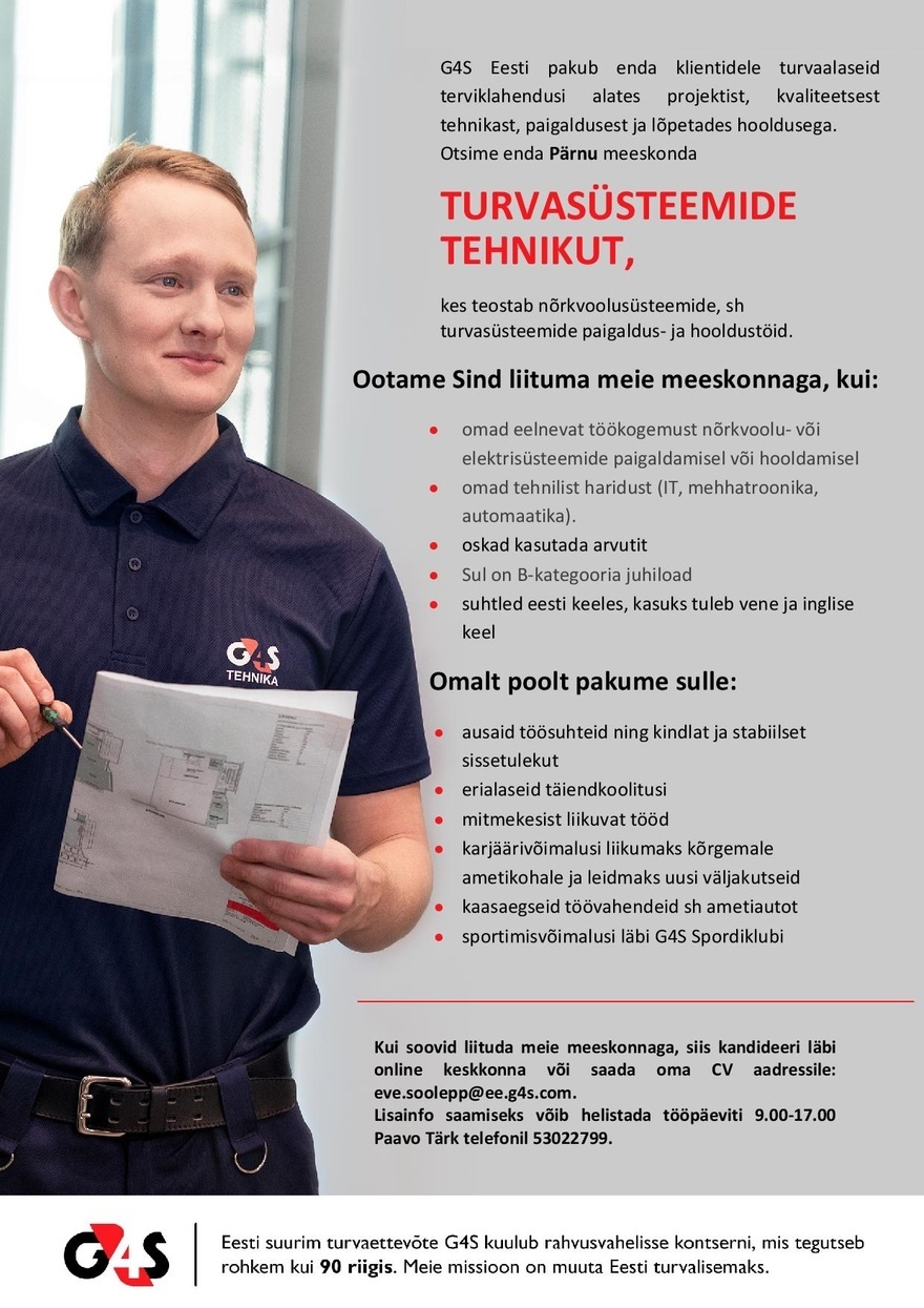 TTD Turvasüsteemide tehnik (Pärnu)