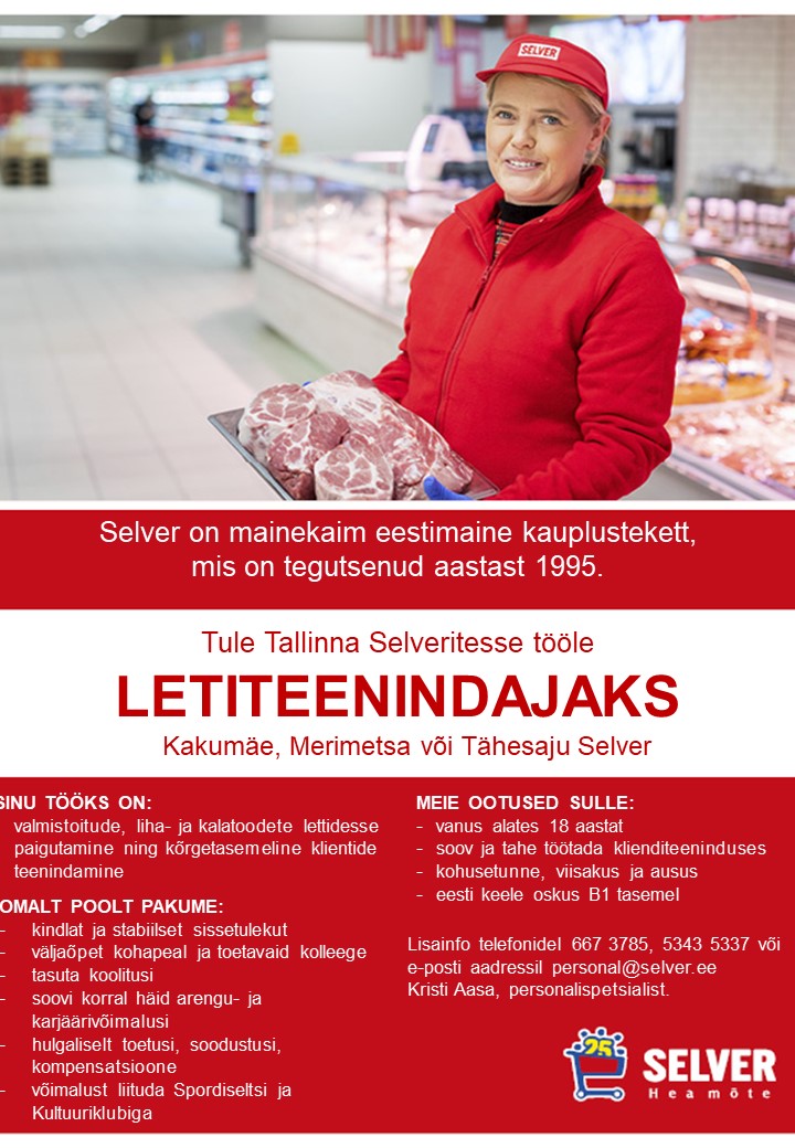 Selver Letiteenindaja Tallinna Selverites