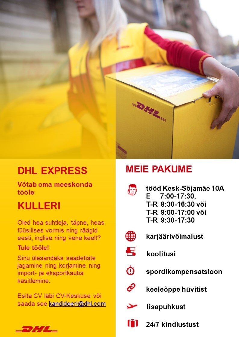 DHL Express Estonia AS Autojuht-kuller