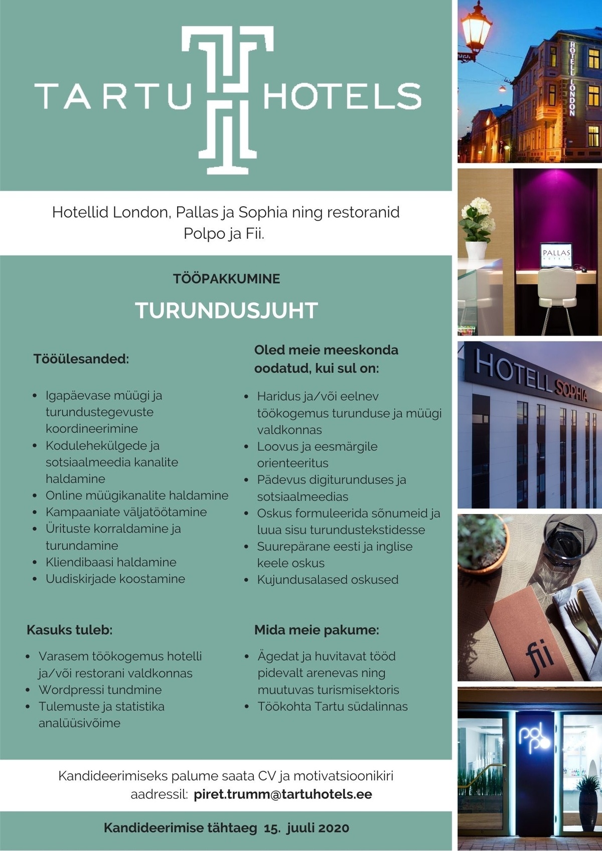 Tartuhotels Turundusjuht
