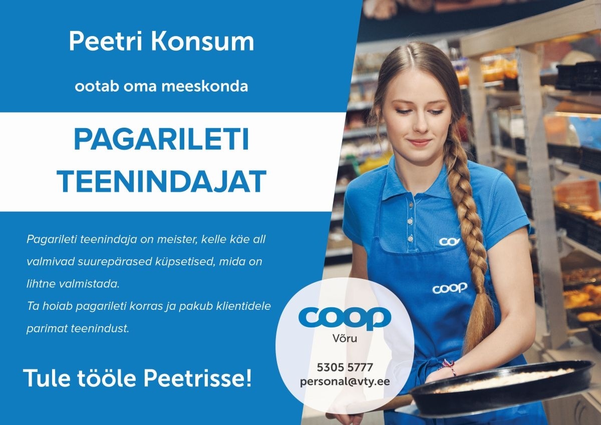 Coop Eesti Keskühistu Pagarileti teenindaja (Peetri Konsum)