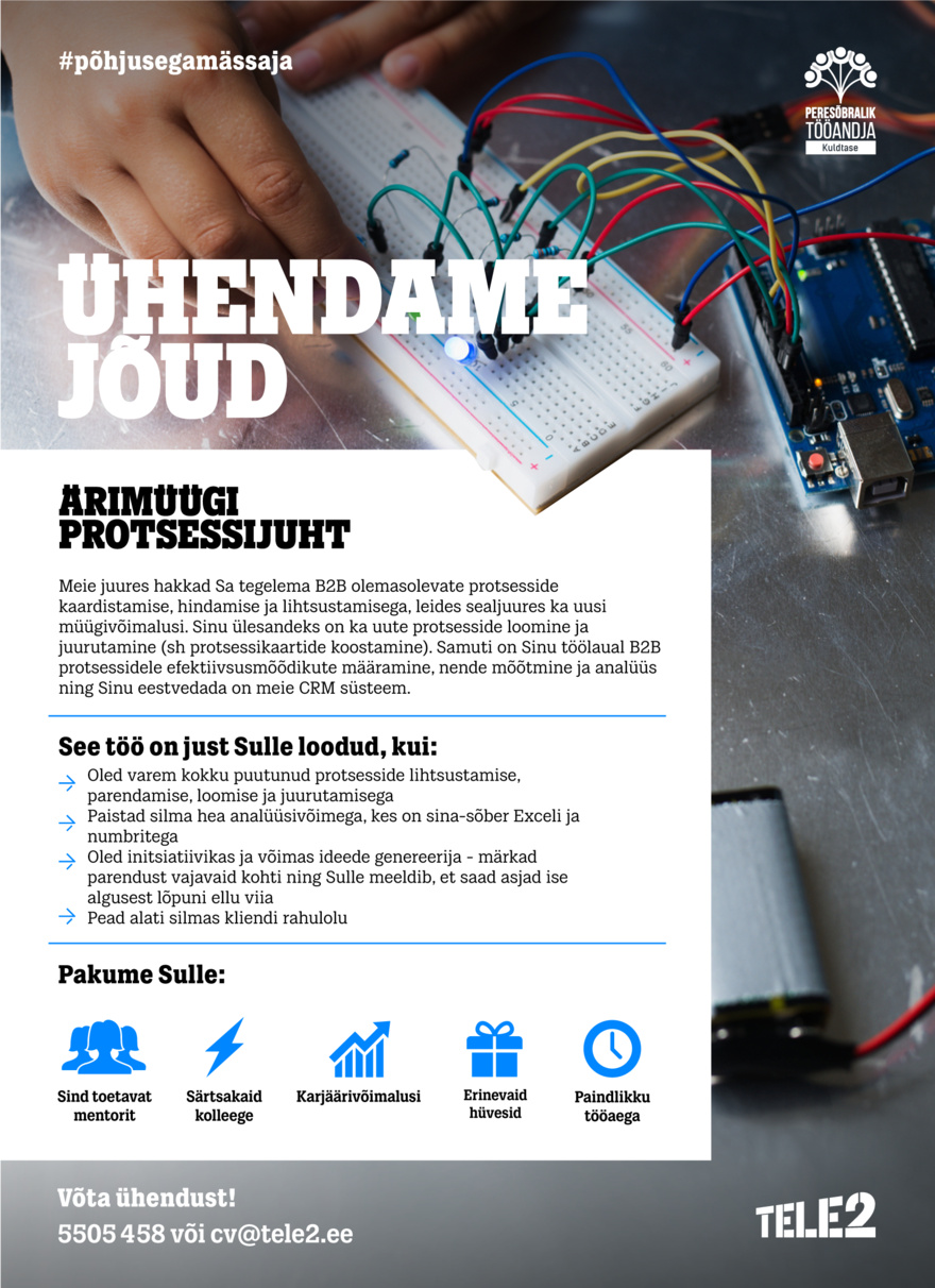 Tele2 Eesti AS Ärimüügi protsessijuht