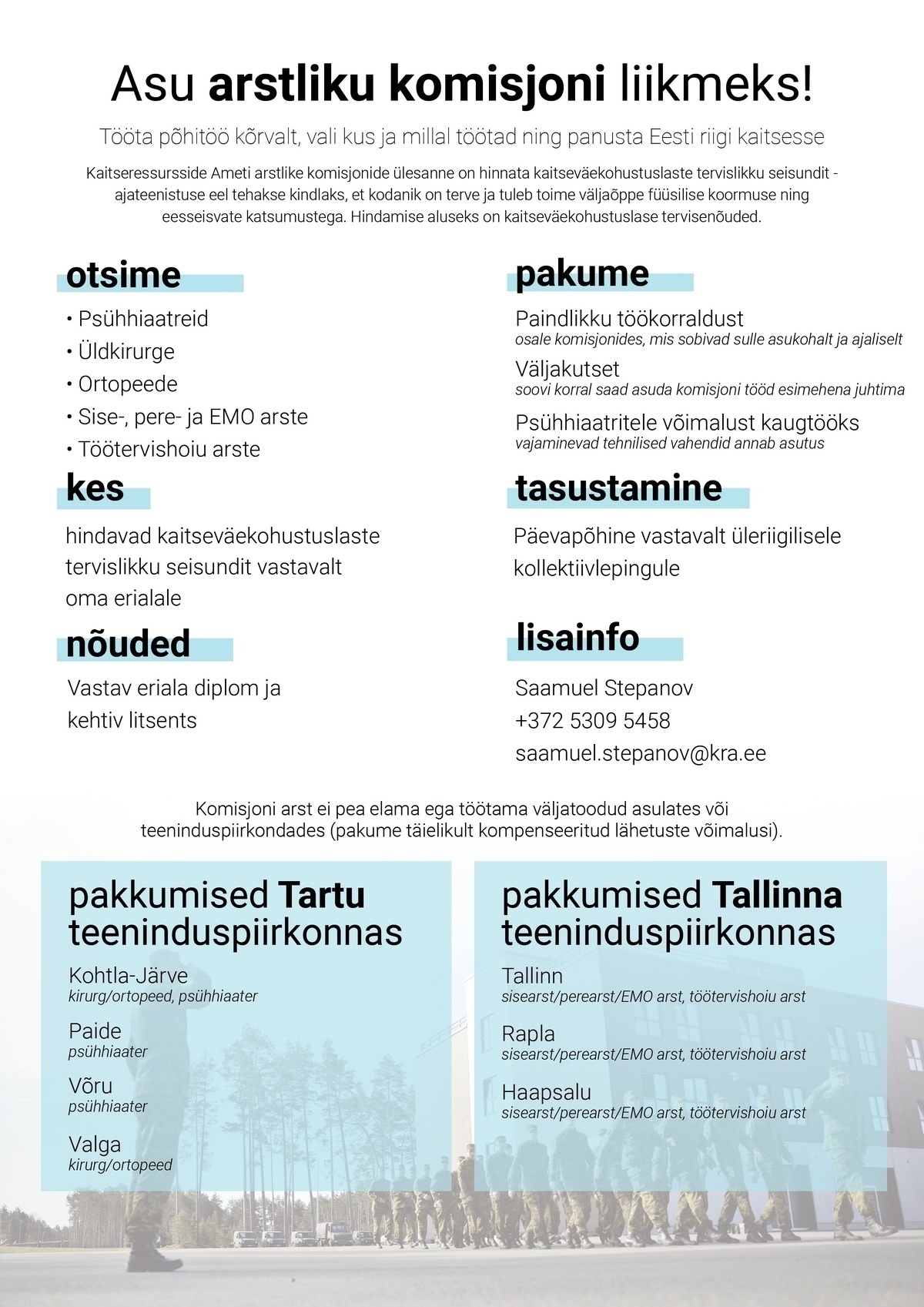 Kaitseressursside Amet ARST (Arstliku komisjoni liige)