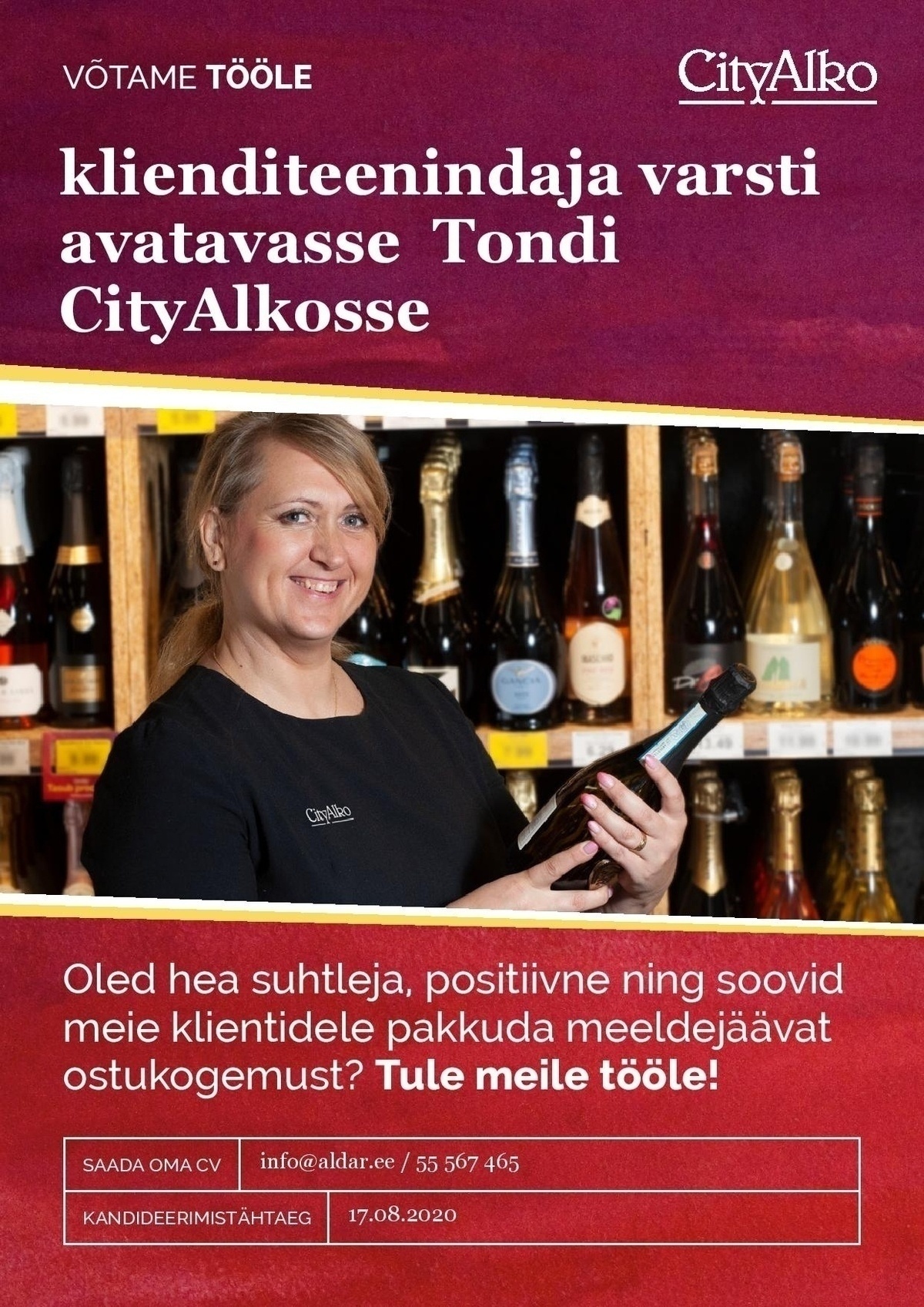 OÜ Aldar Eesti Klienditeenindaja Tondi CityAlkosse