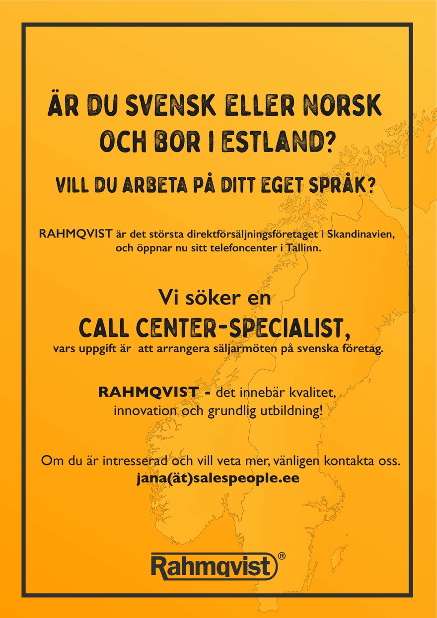 Rahmqvist OÜ Rahmqvist Call Center