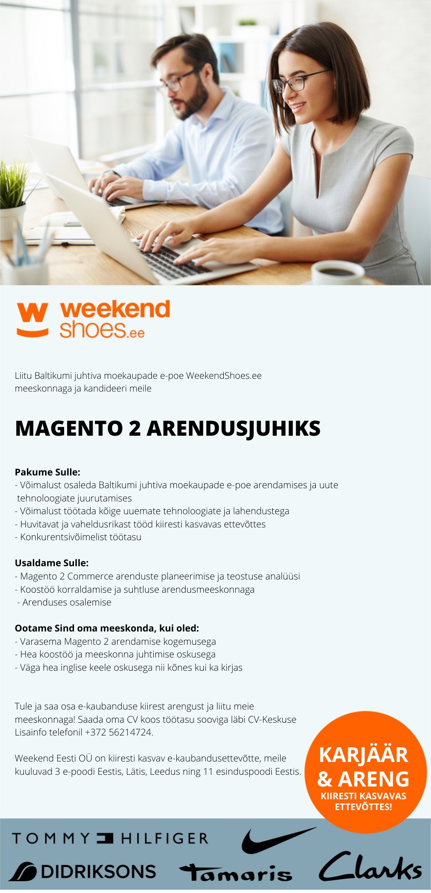 Kontor Magento 2 arendusjuht