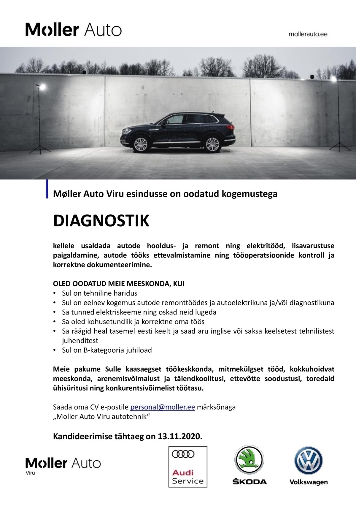 Moller Auto Viru OÜ Autodiagnostik