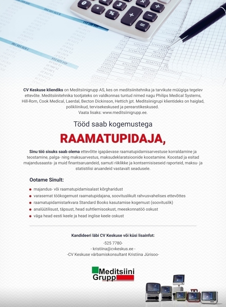 Meditsiinigrupp AS Raamatupidaja