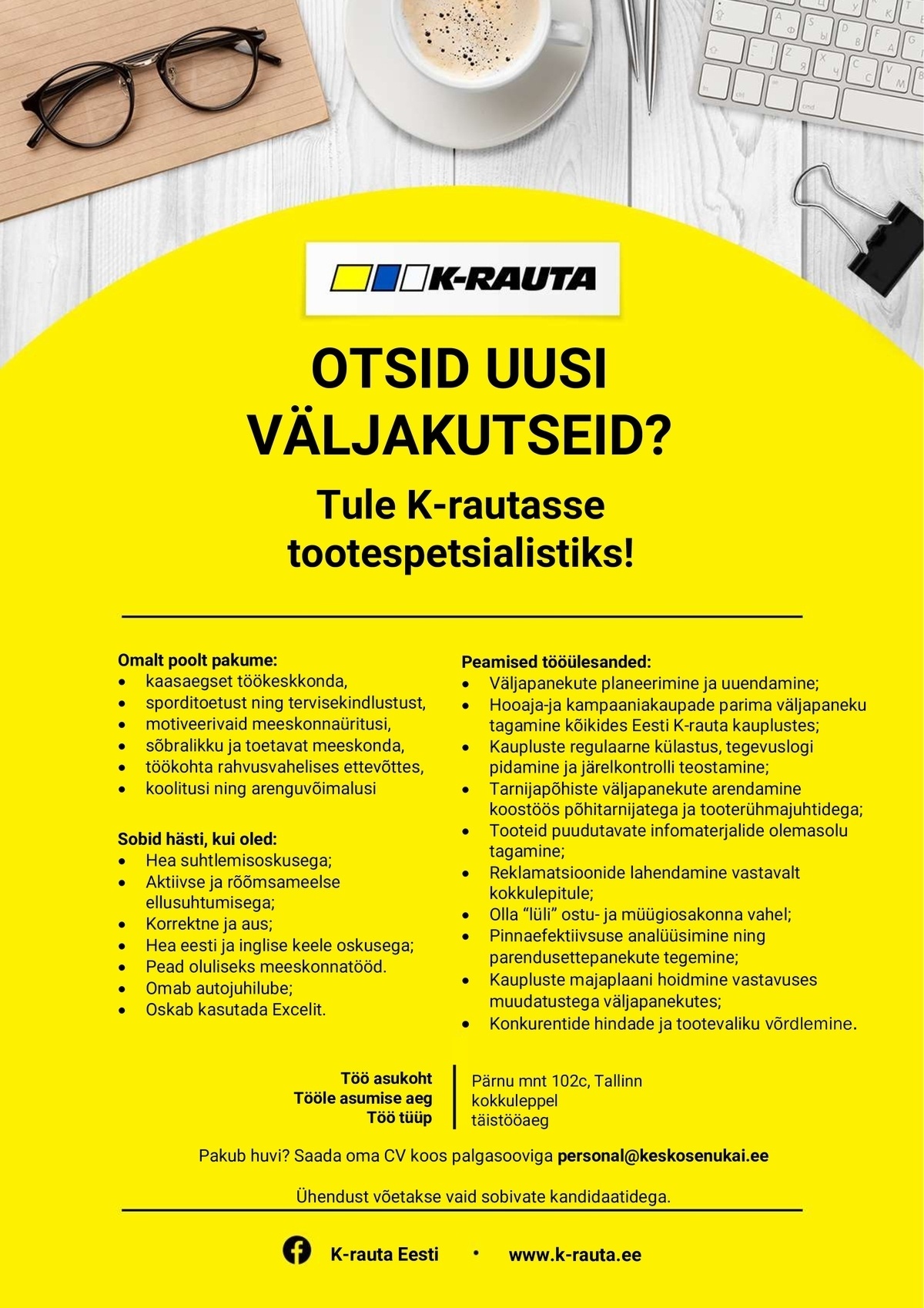 AS Kesko Senukai Estonia Tootespetsialist