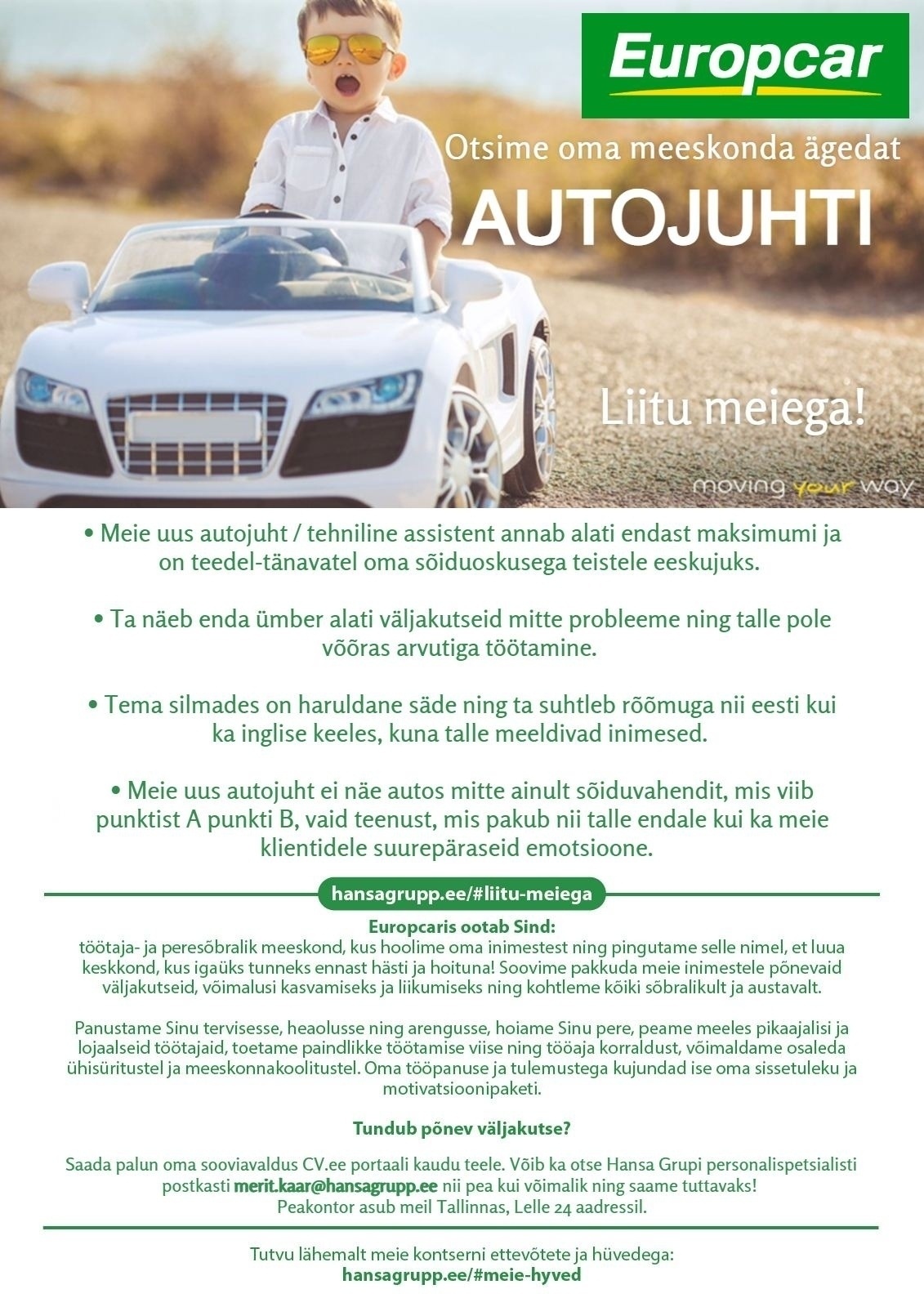Hansarent OÜ / Europcar Autojuht