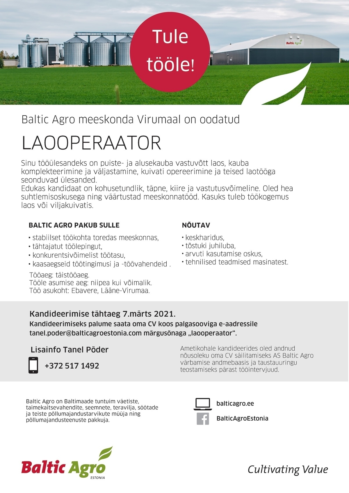 Baltic Agro AS Laooperaator