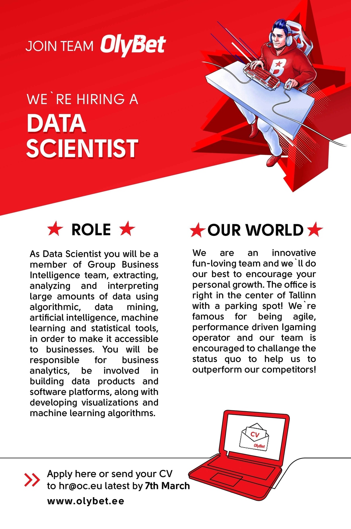 OLYMPIC ENTERTAINMENT GROUP AS Data Scientist