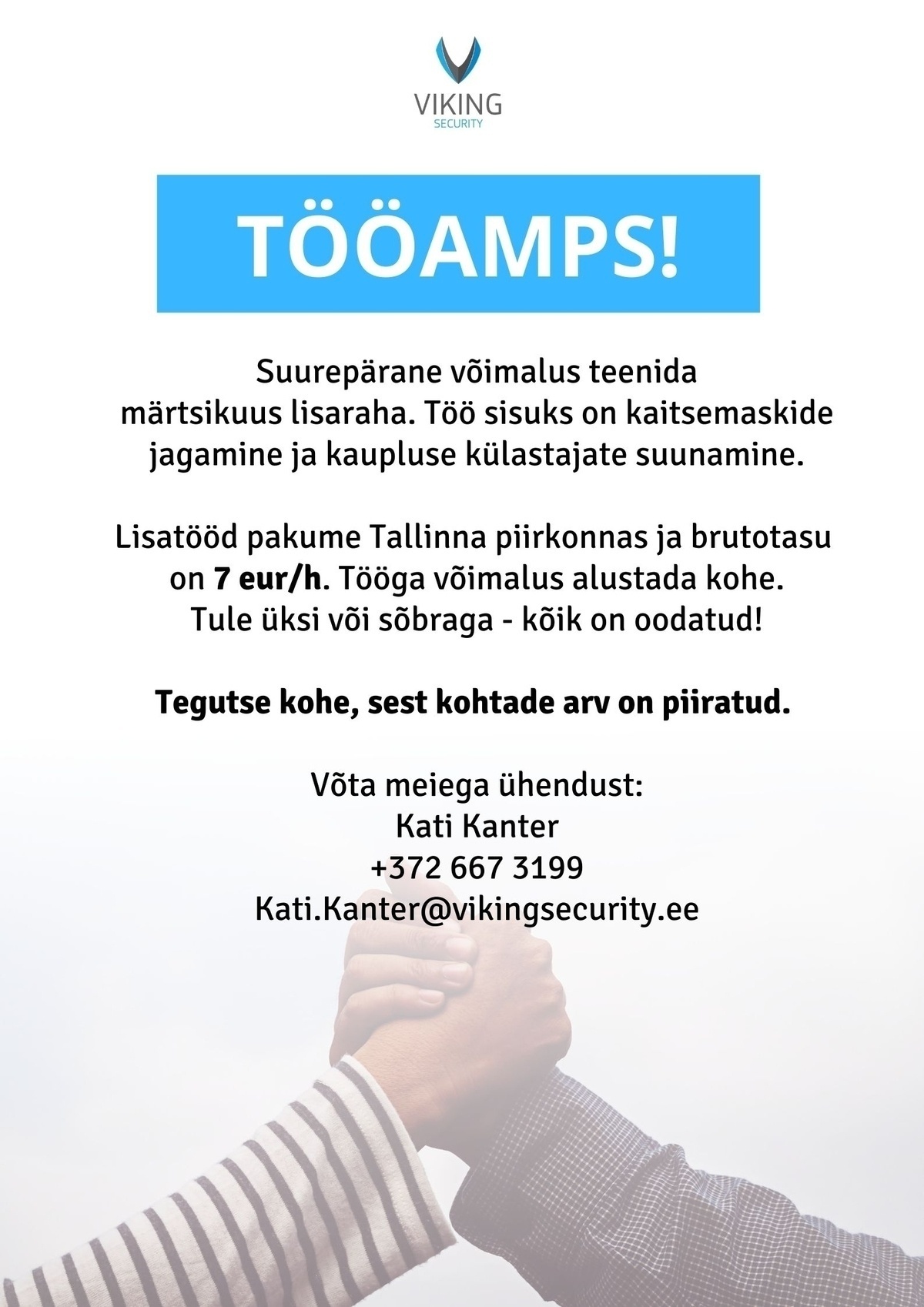 Viking Security AS Tööamps Tallinnas