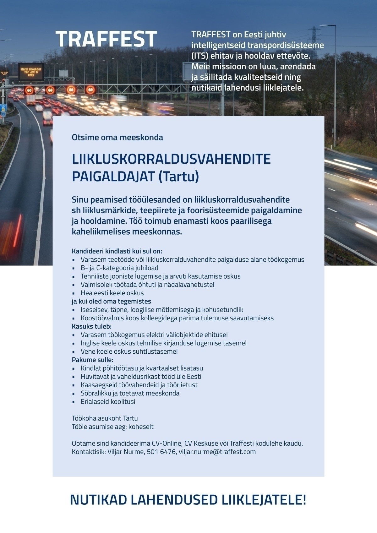 Traffest / IB Foor OÜ Liikluskorraldusvahendite  paigaldaja (Tartu)