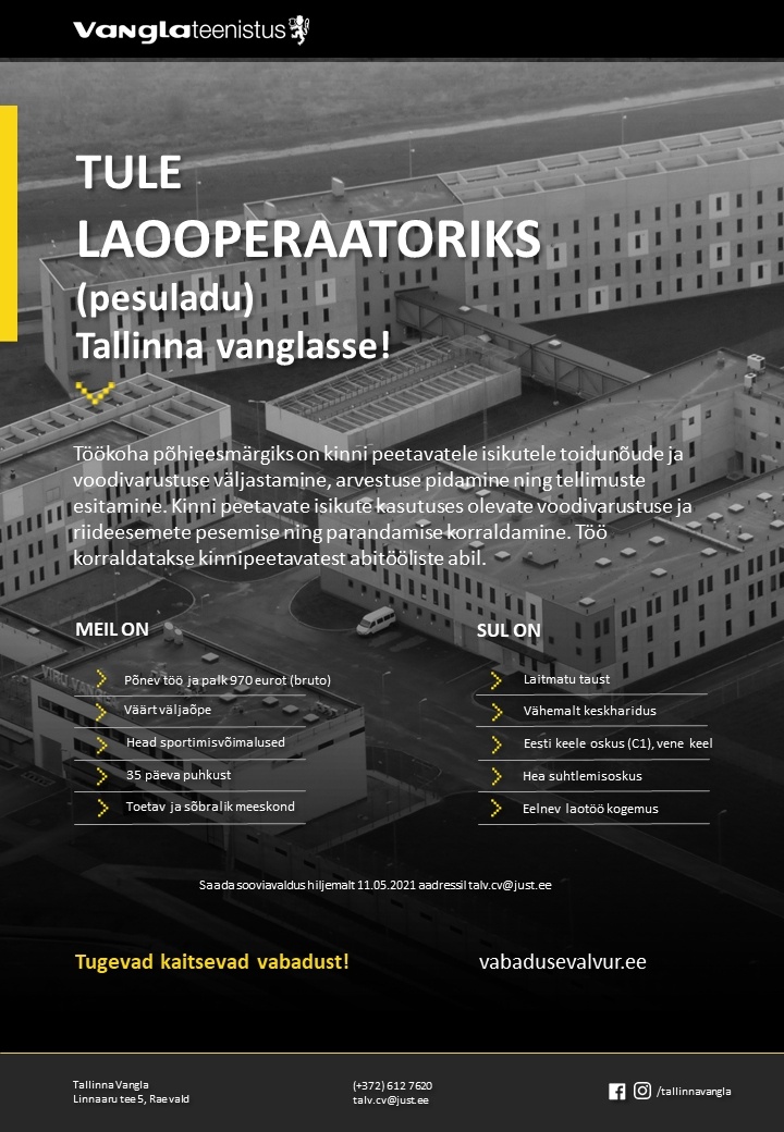 Tallinna Vangla Laooperaator (pesuladu)