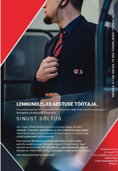 AS G4S Eesti Lennujaama julgestustöötaja