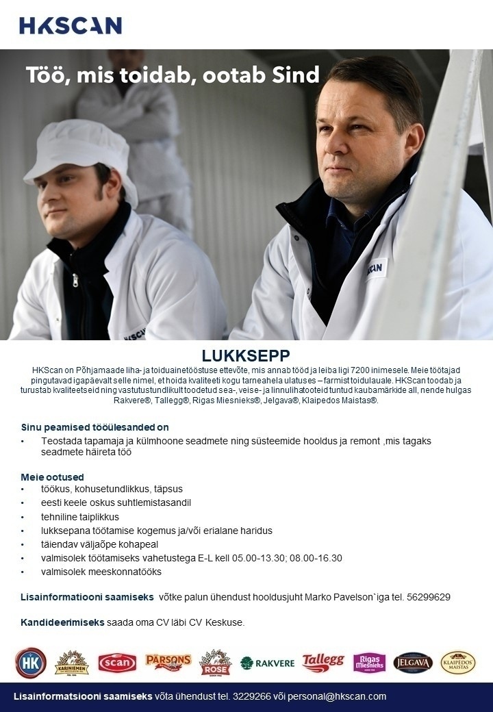 HKScan Estonia AS Lukksepp