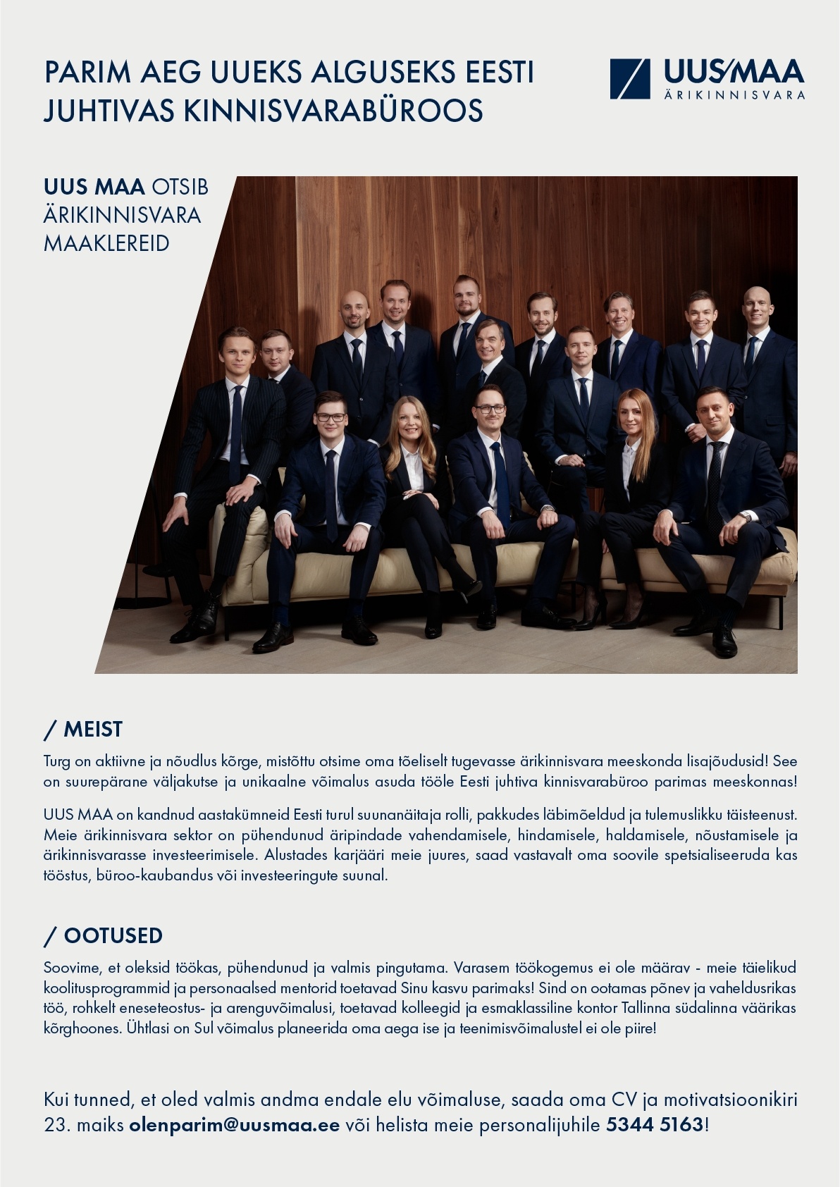 Kinnisvarabüroo Uus Maa OÜ ÄRIKINNISVARA MAAKLER