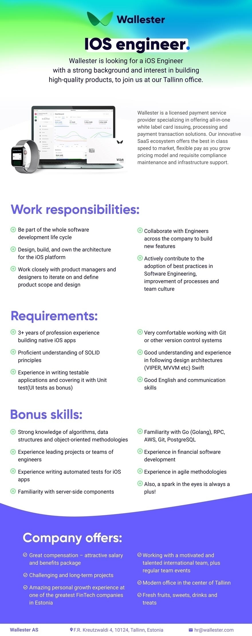 WALLESTER AS  IOS Engineer