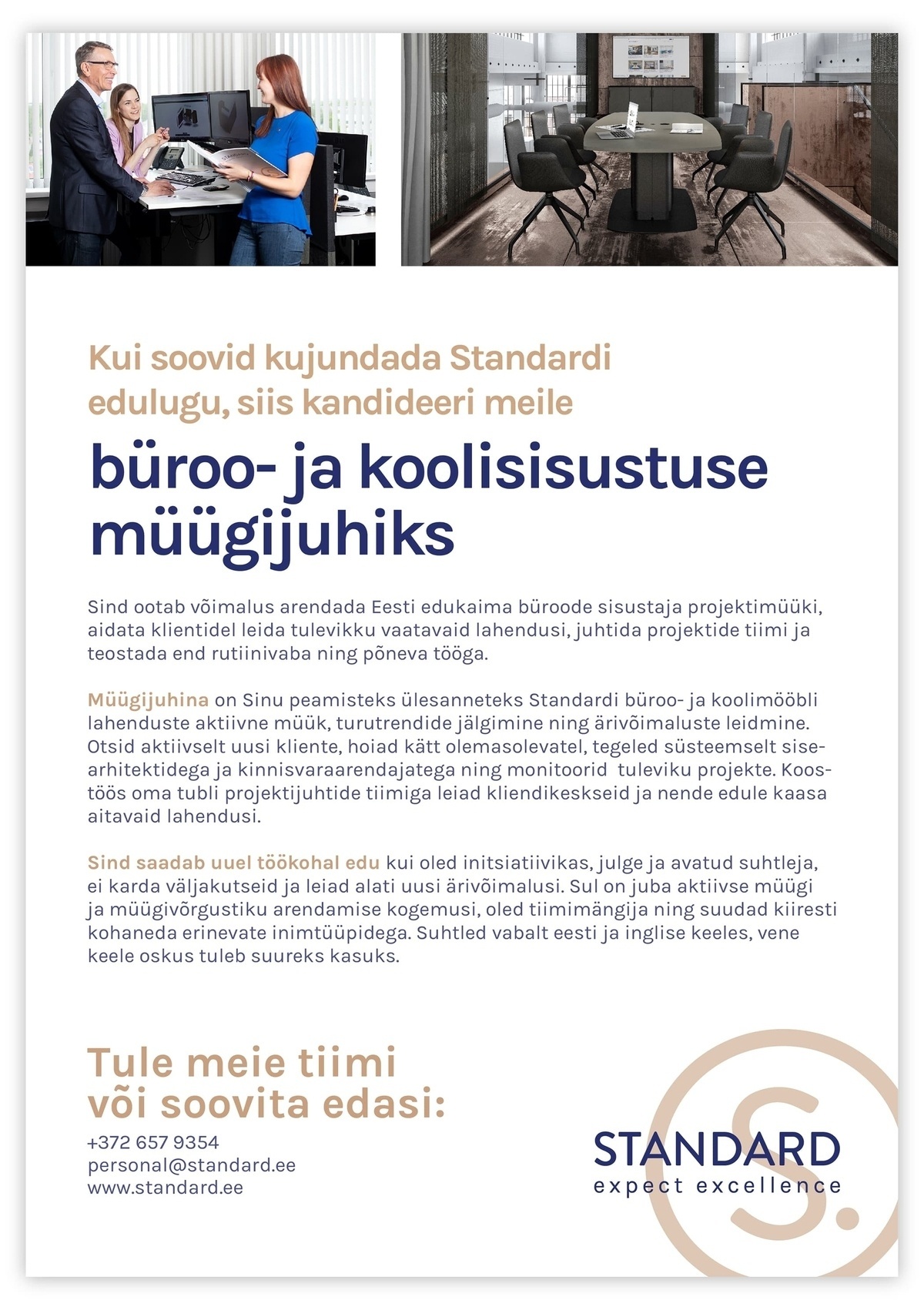 Standard AS Büroo- ja koolisisustuse müügijuht