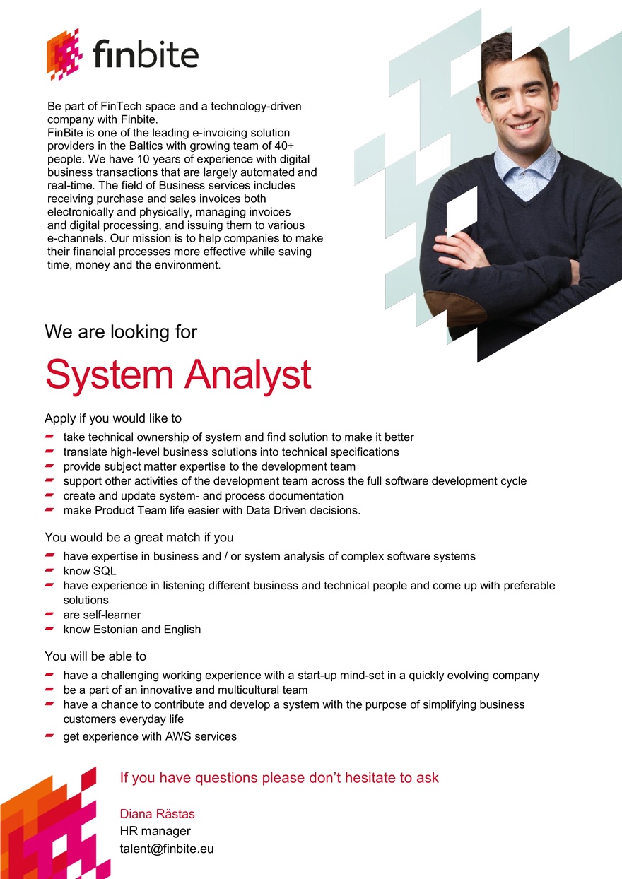Finbite System Analyst