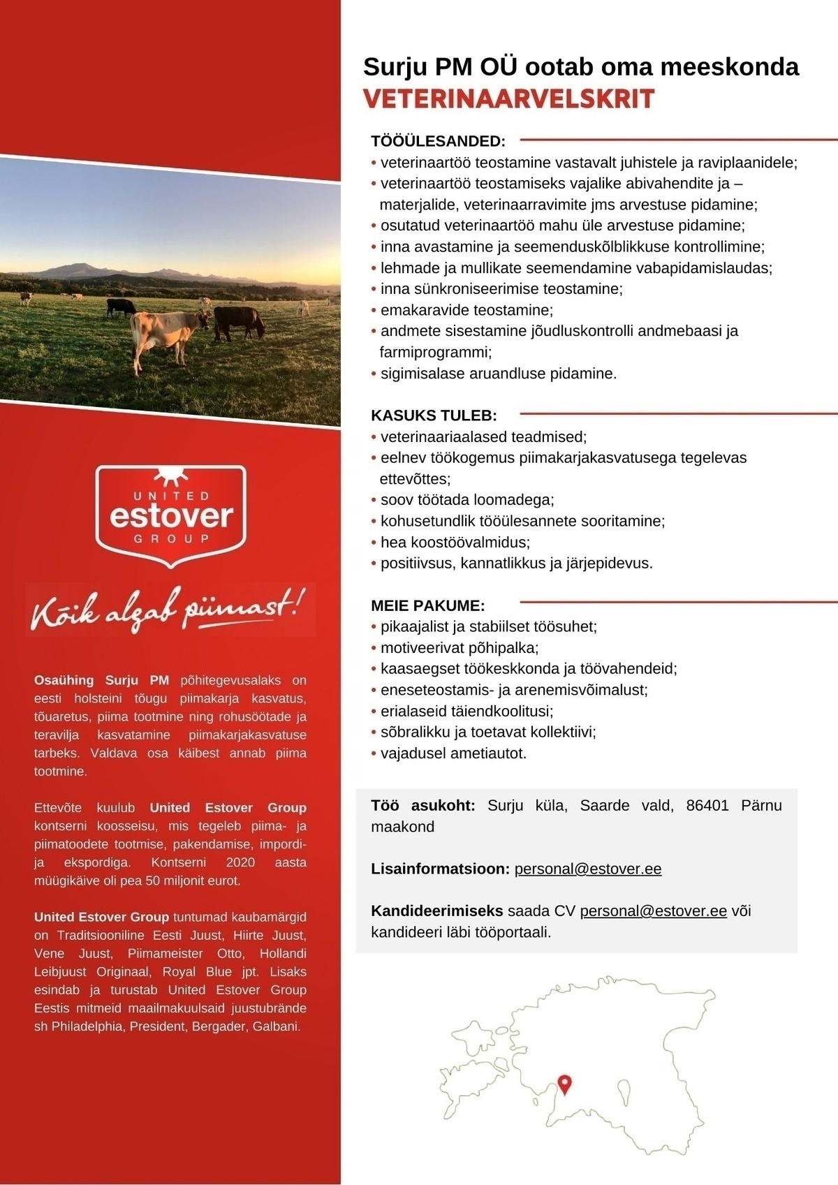 SURJU PM OÜ Veterinaarvelsker