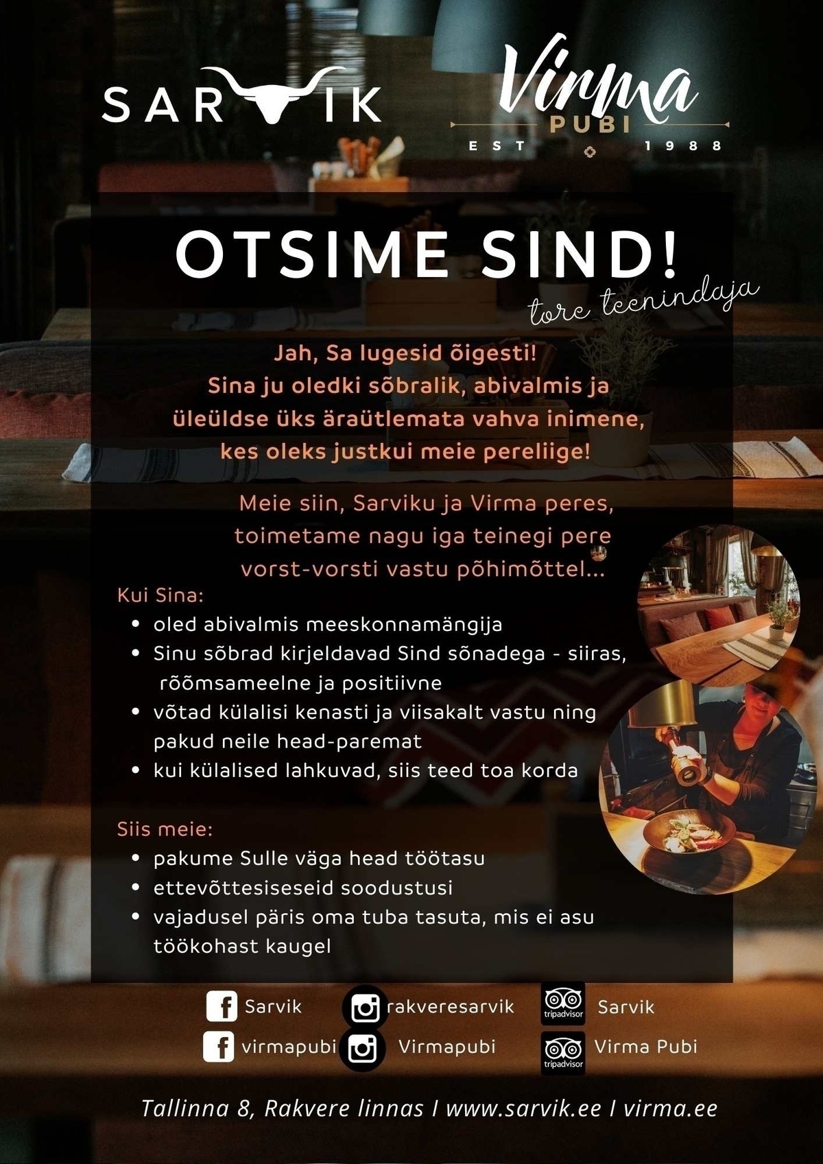 VIRMA M.T. OÜ Teenindaja