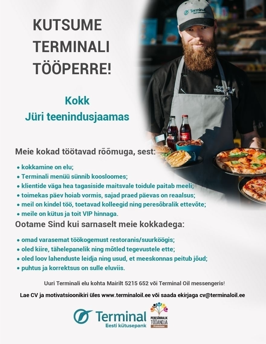 Tartu Terminal AS Kokk Jüri teenindusjaamas
