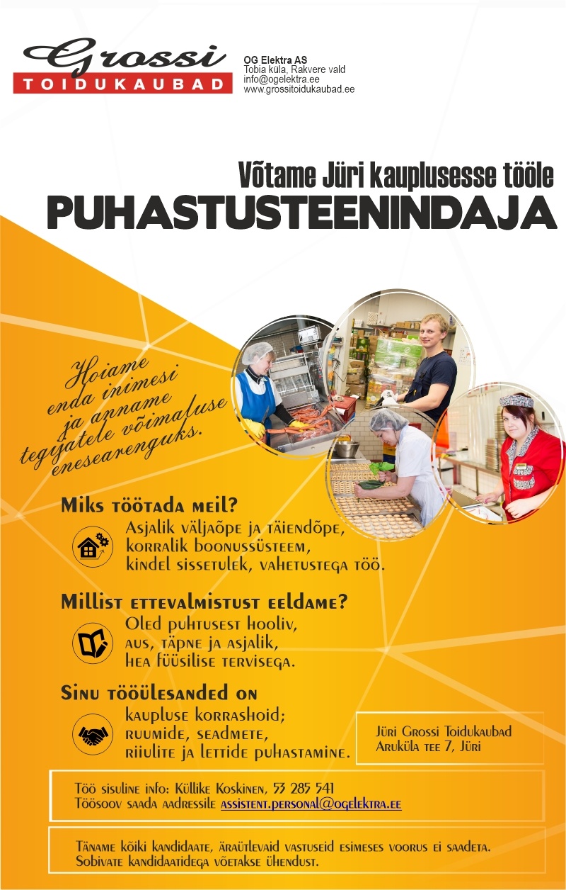 OG Elektra AS Puhastusteenindaja (Jüri)