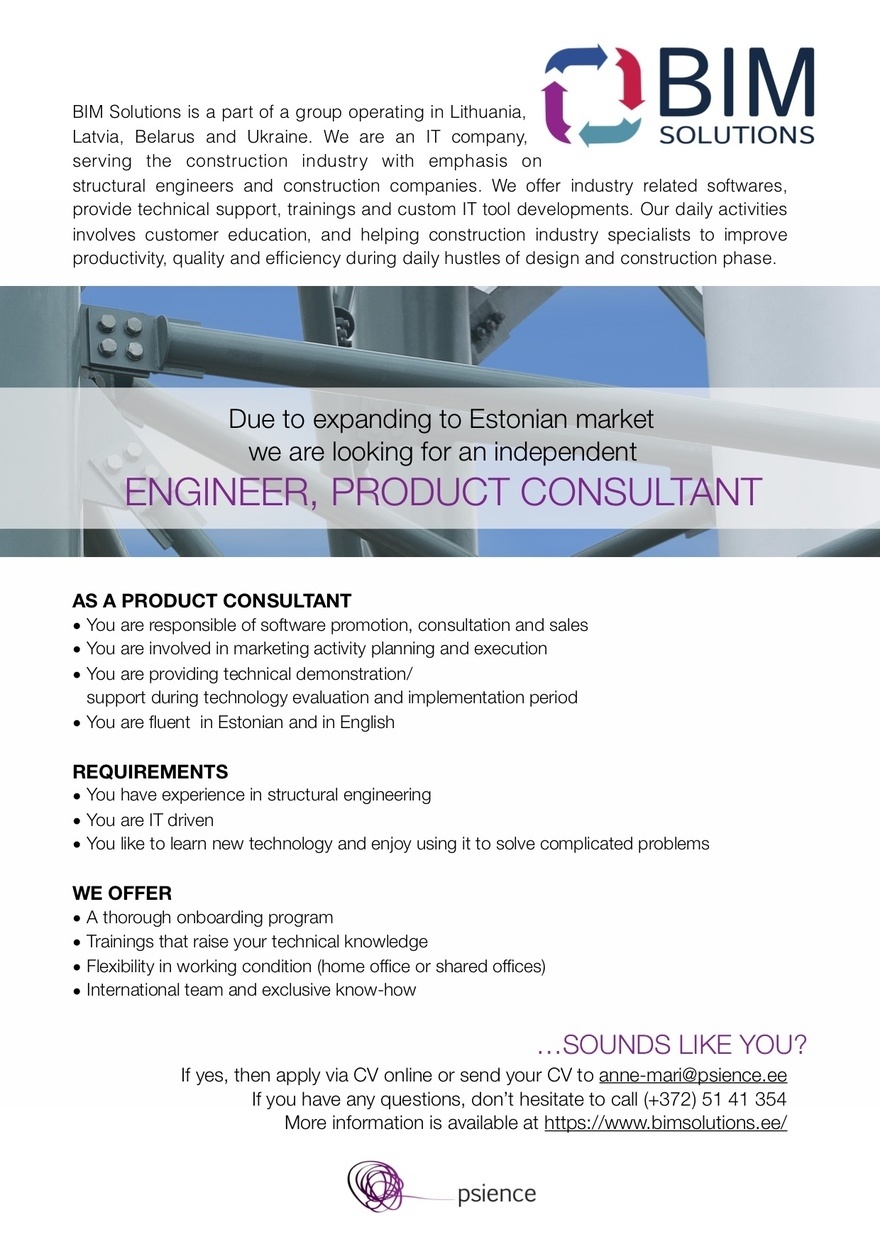BIM Solutions Product Consultant